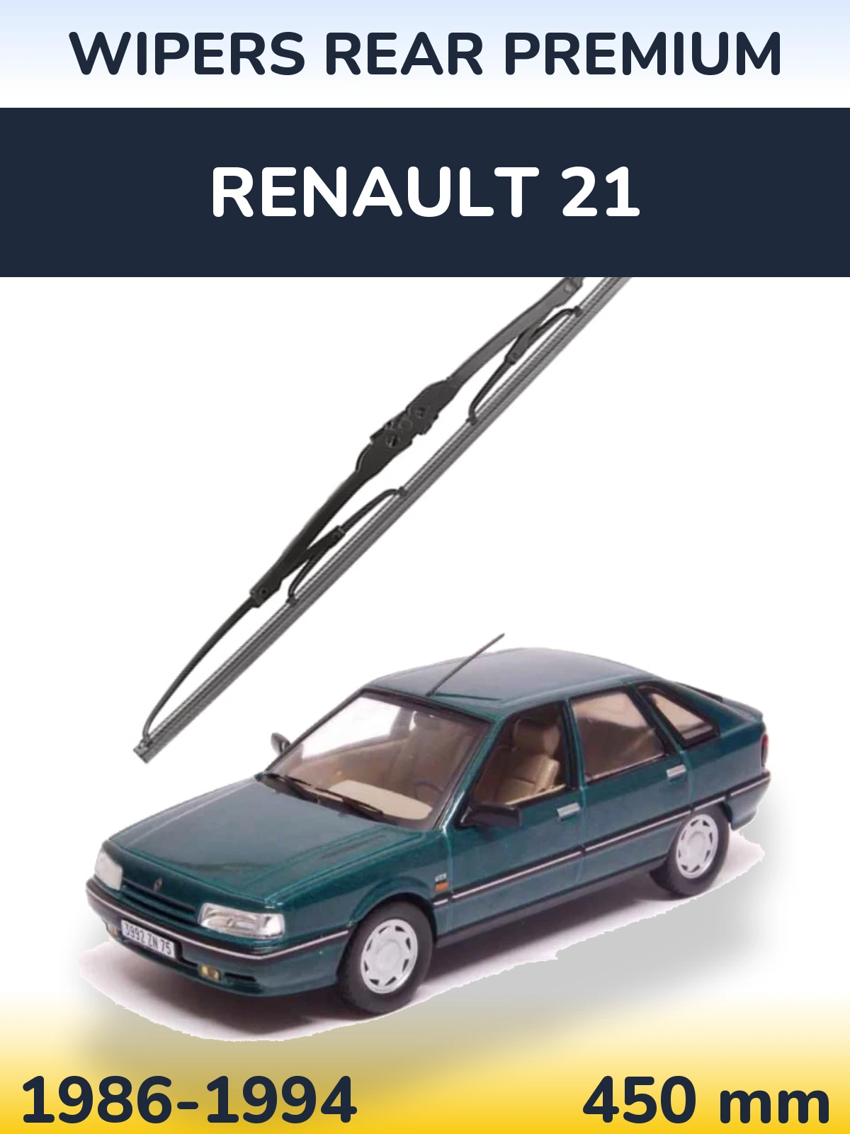 Rear wiper blade WIPERS REAR PREMIUM 450 mm for Renault 21 1986-1994
