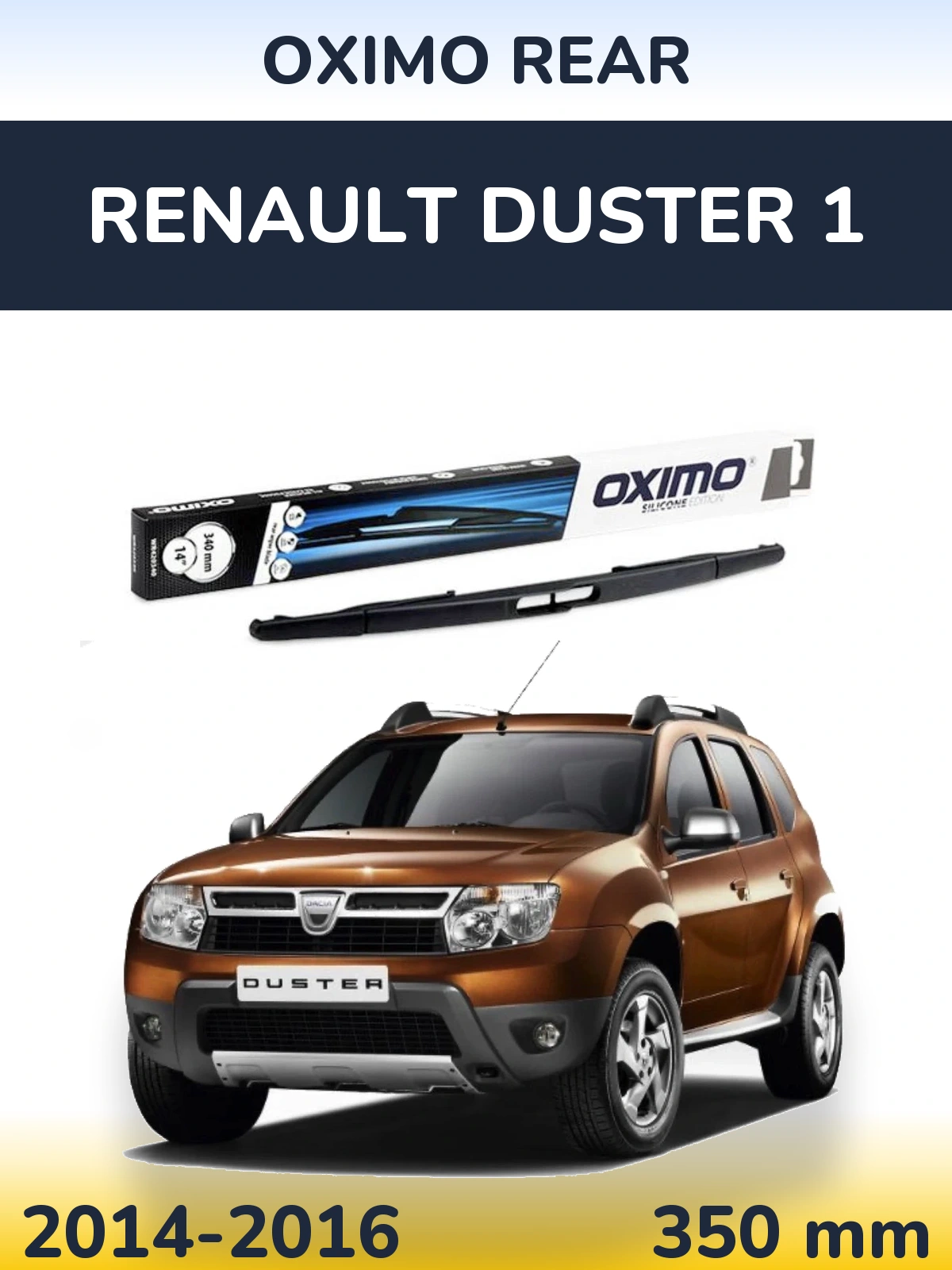 Rear wiper blade Oximo Rear 350 mm for Renault Duster 1 2014-2016
