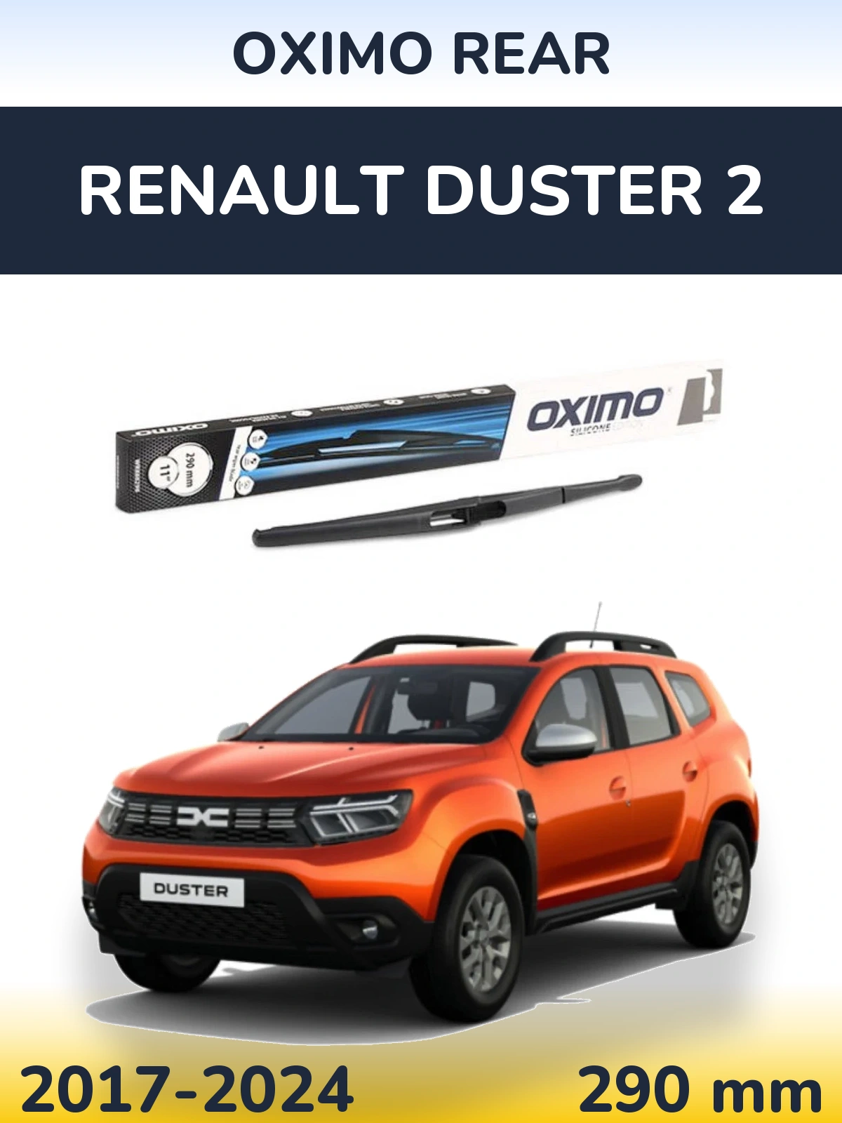 Rear wiper blade Oximo Rear 290 mm for Renault Duster 2 2017-2024