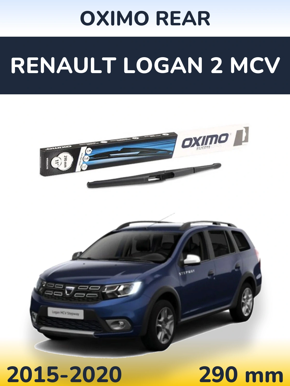 Rear wiper blade Oximo Rear 290 mm for Renault Logan 2 MCV 2015-2020