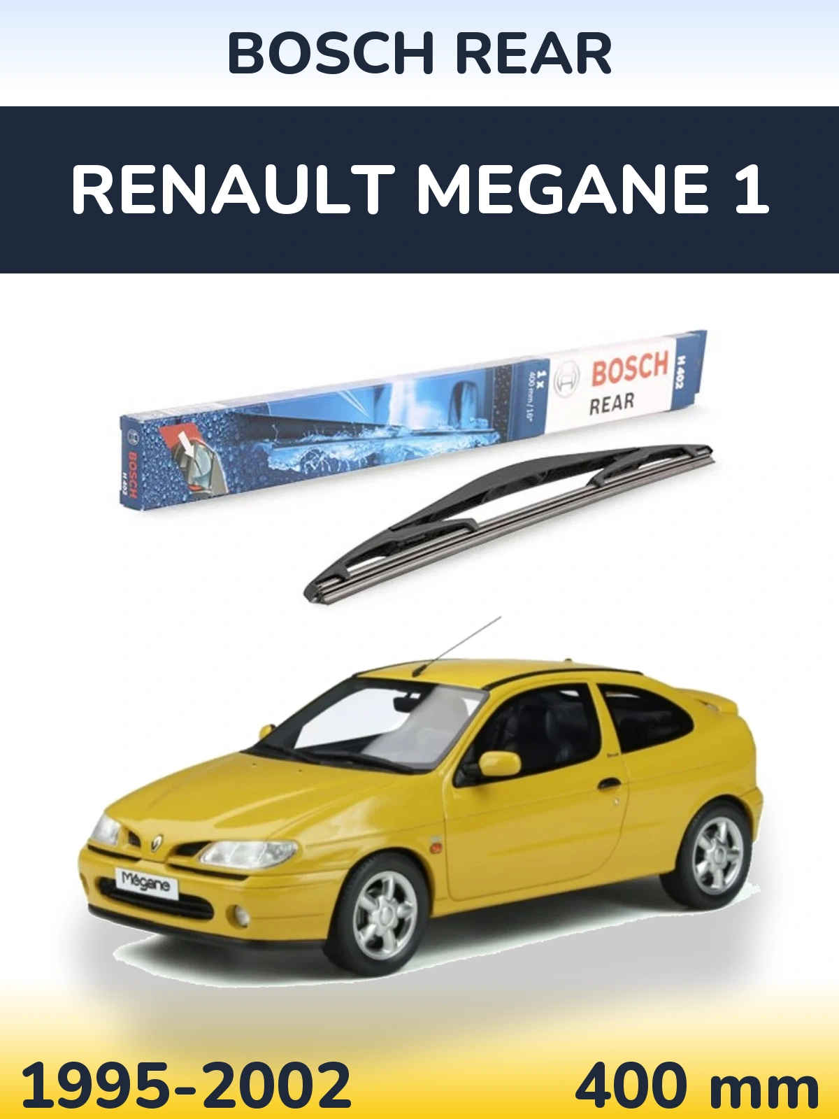 Задний дворник BOSCH Rear 400 мм для Renault Megane 1 1995-2002