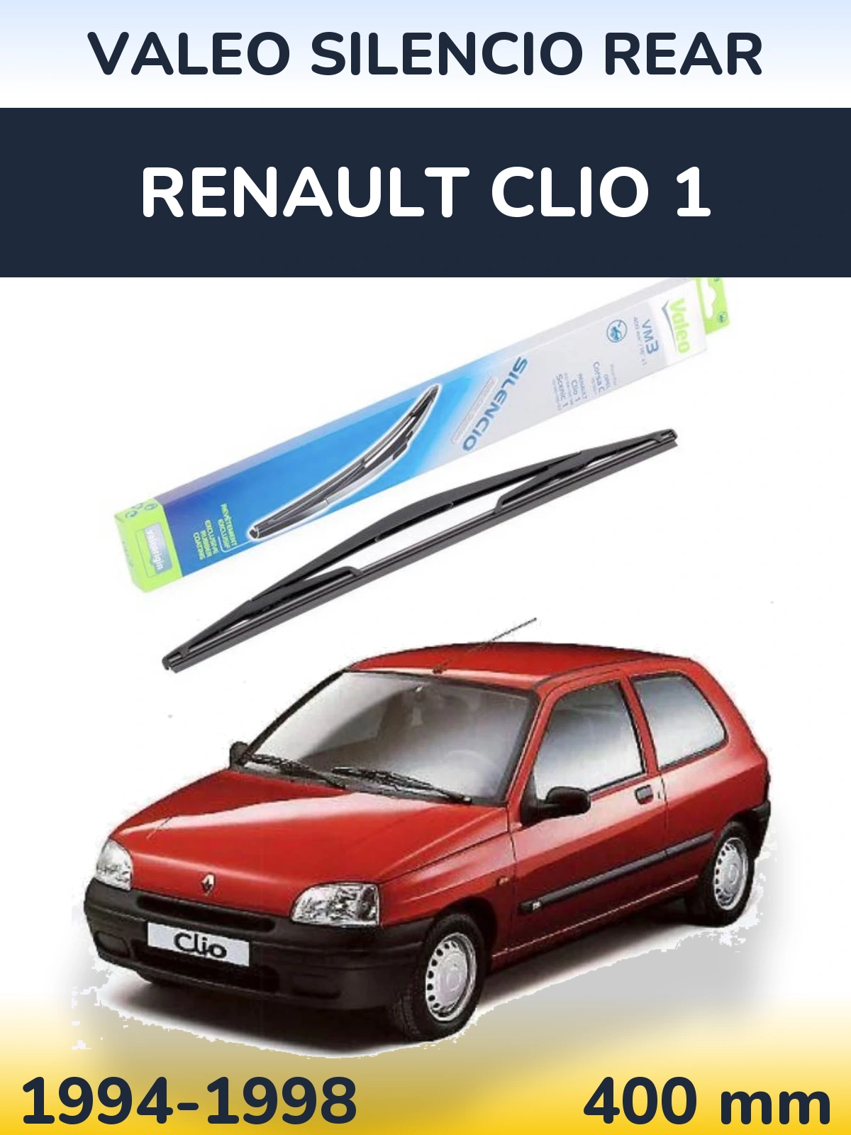 Задний дворник Valeo Silencio Rear 400 мм для Renault Clio 1 1994-1998