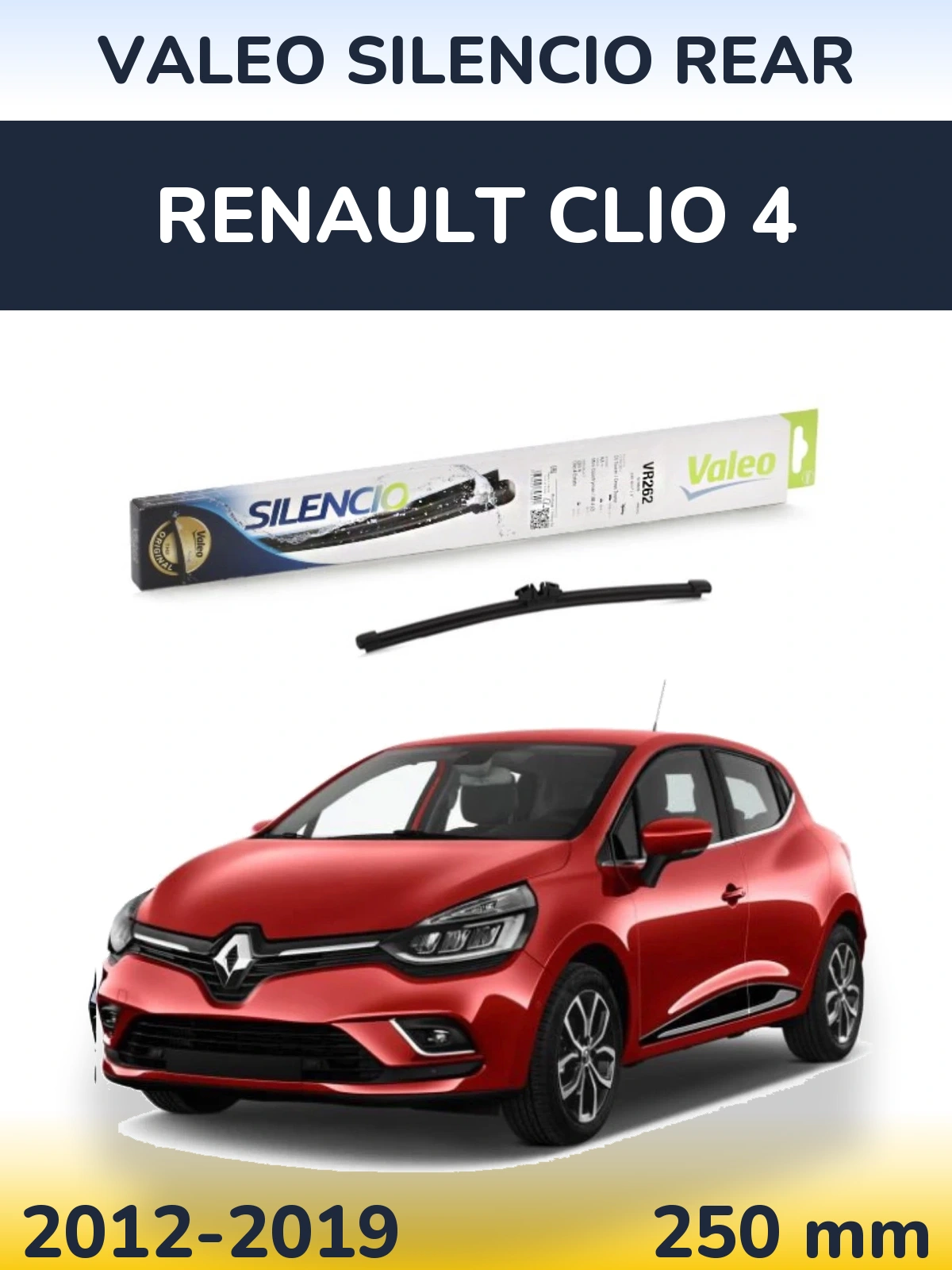 Задня щітка Valeo Silencio Rear 240 мм для Renault Clio 4 2012-2019