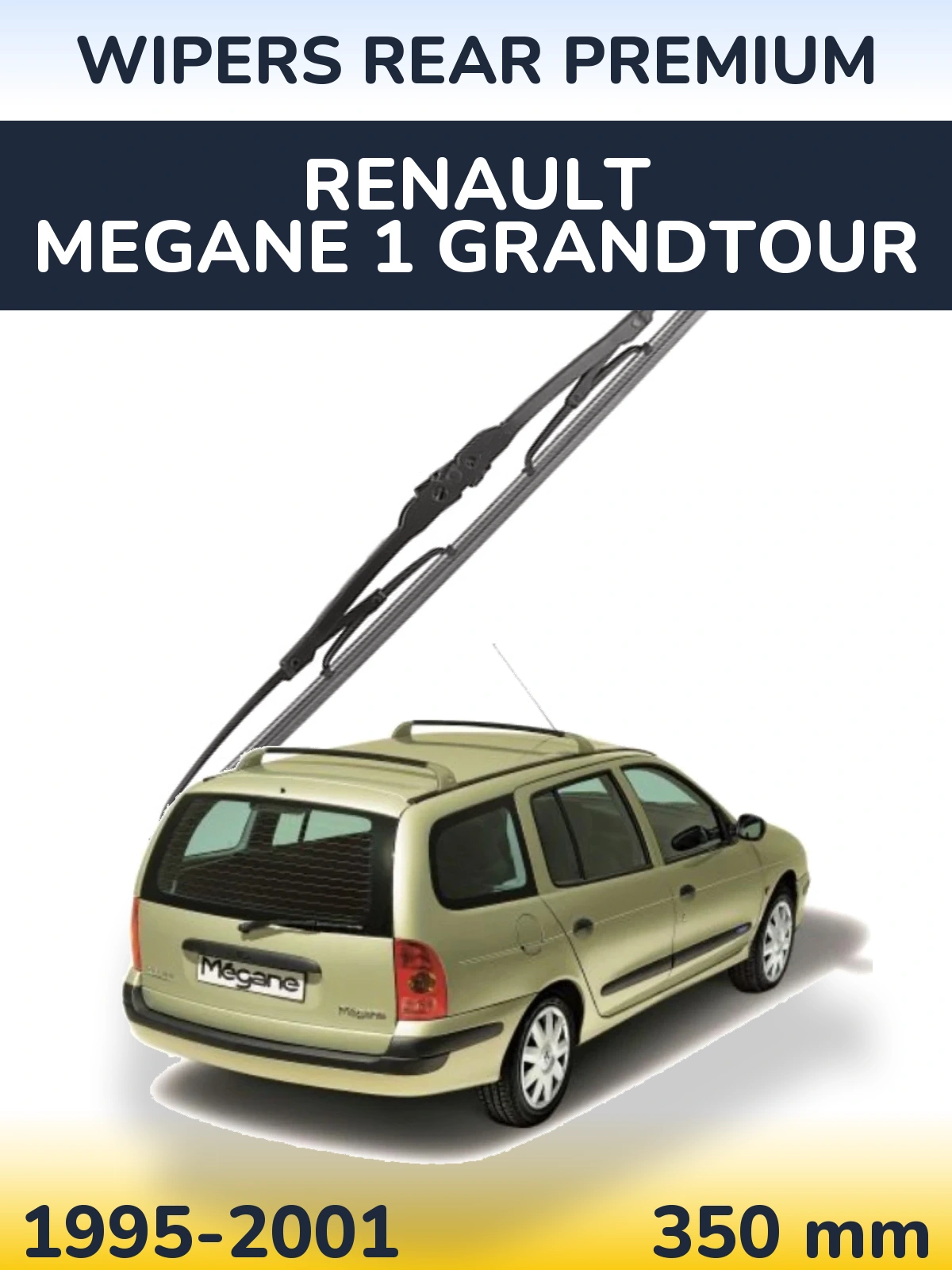 Rear wiper blade WIPERS REAR PREMIUM 350 mm for Renault Megane 1 Grandtour 1995-2001
