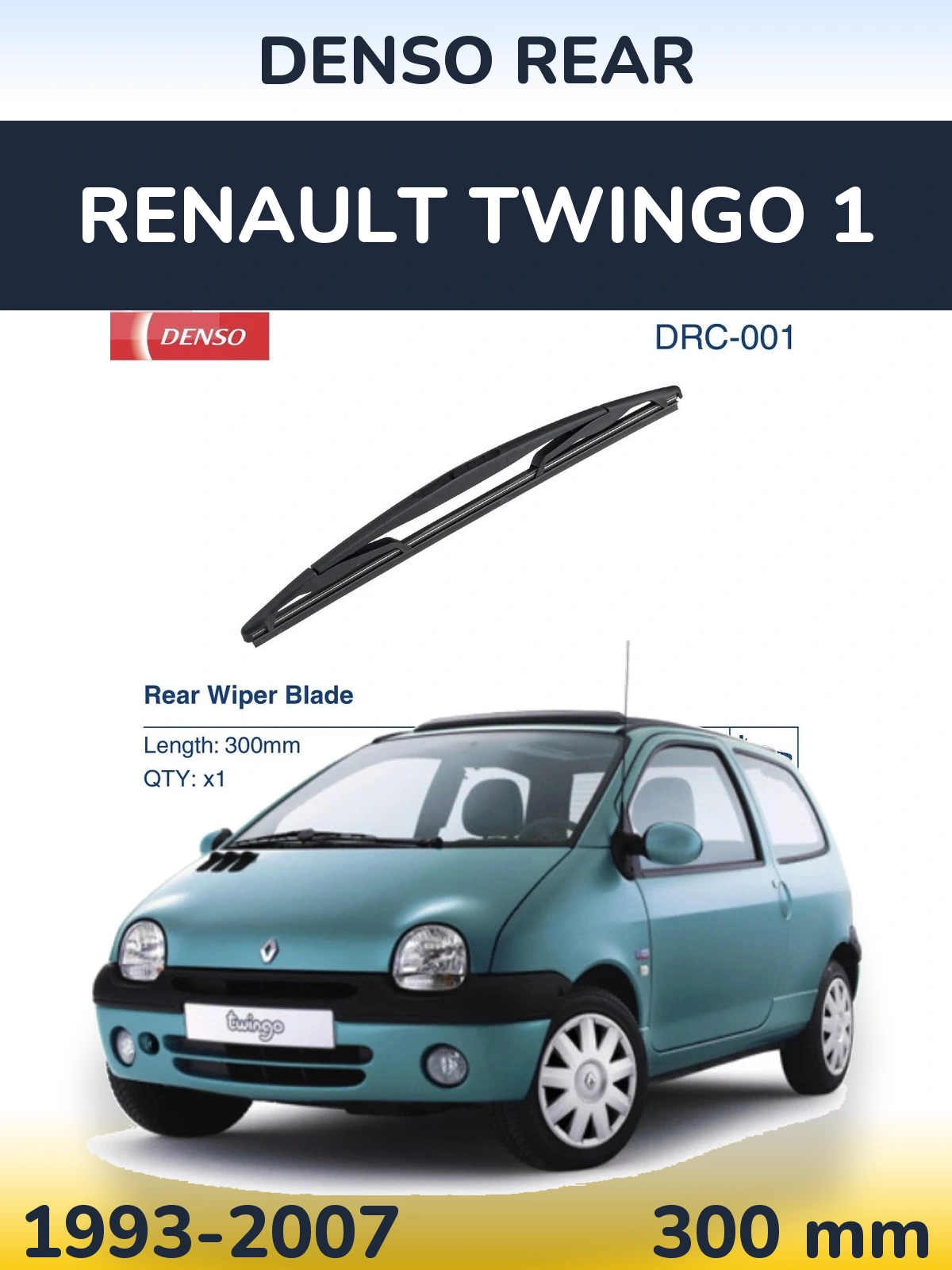 Задний дворник Denso Rear 300 мм для Renault Twingo 1 1993-2007