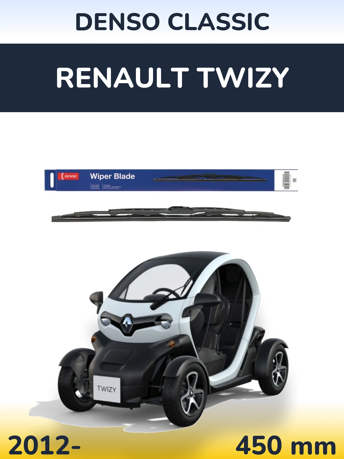 Передня щітка Denso Classic 450 мм для Renault Twizy 2012-2026