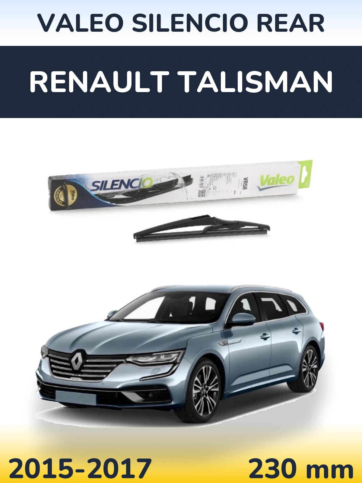 Задний дворник Valeo Silencio Rear 240 мм для Renault Talisman 2015-2017