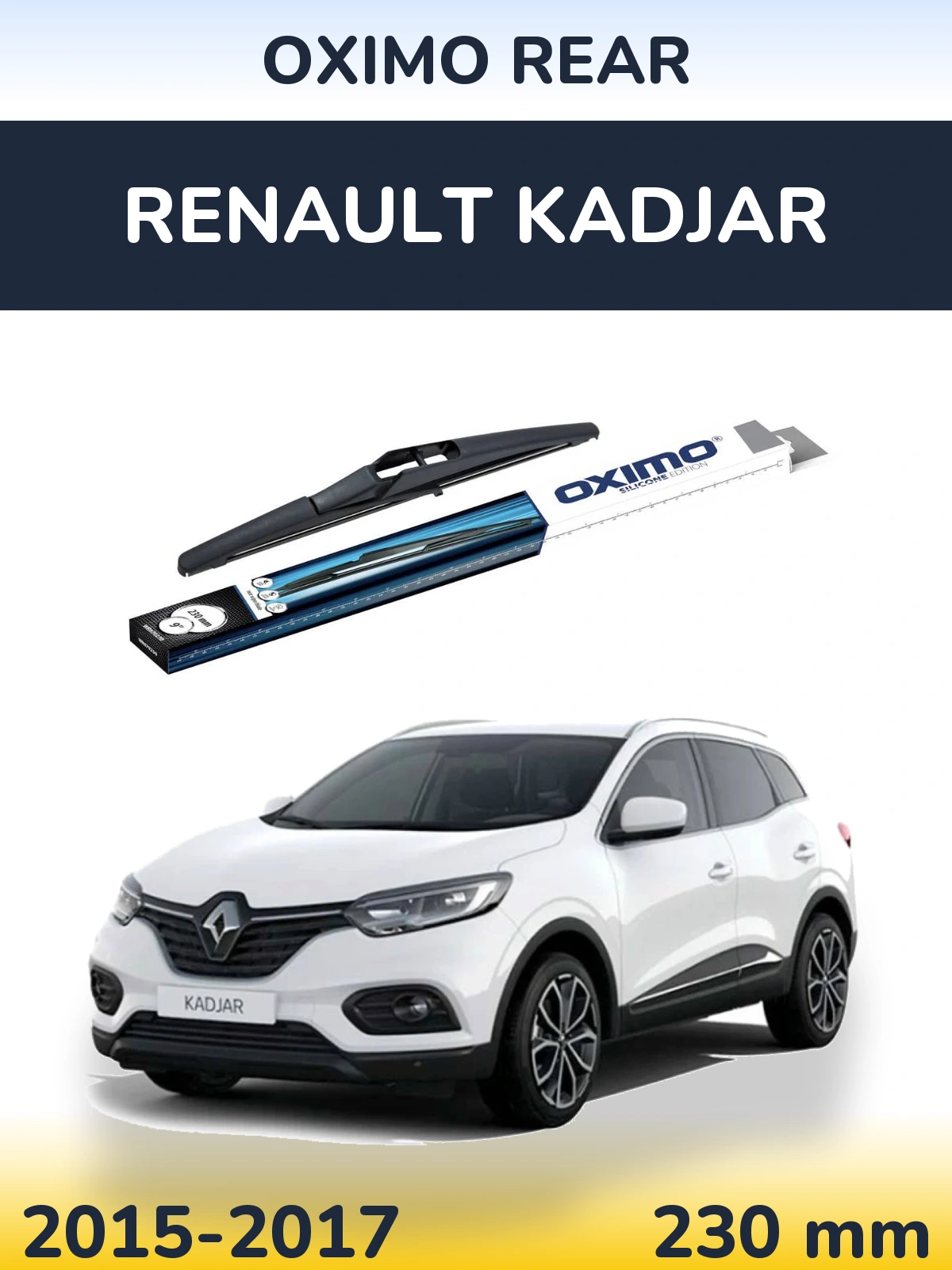 Rear wiper blade Oximo Rear 230 mm for Renault Kadjar 2015-2017