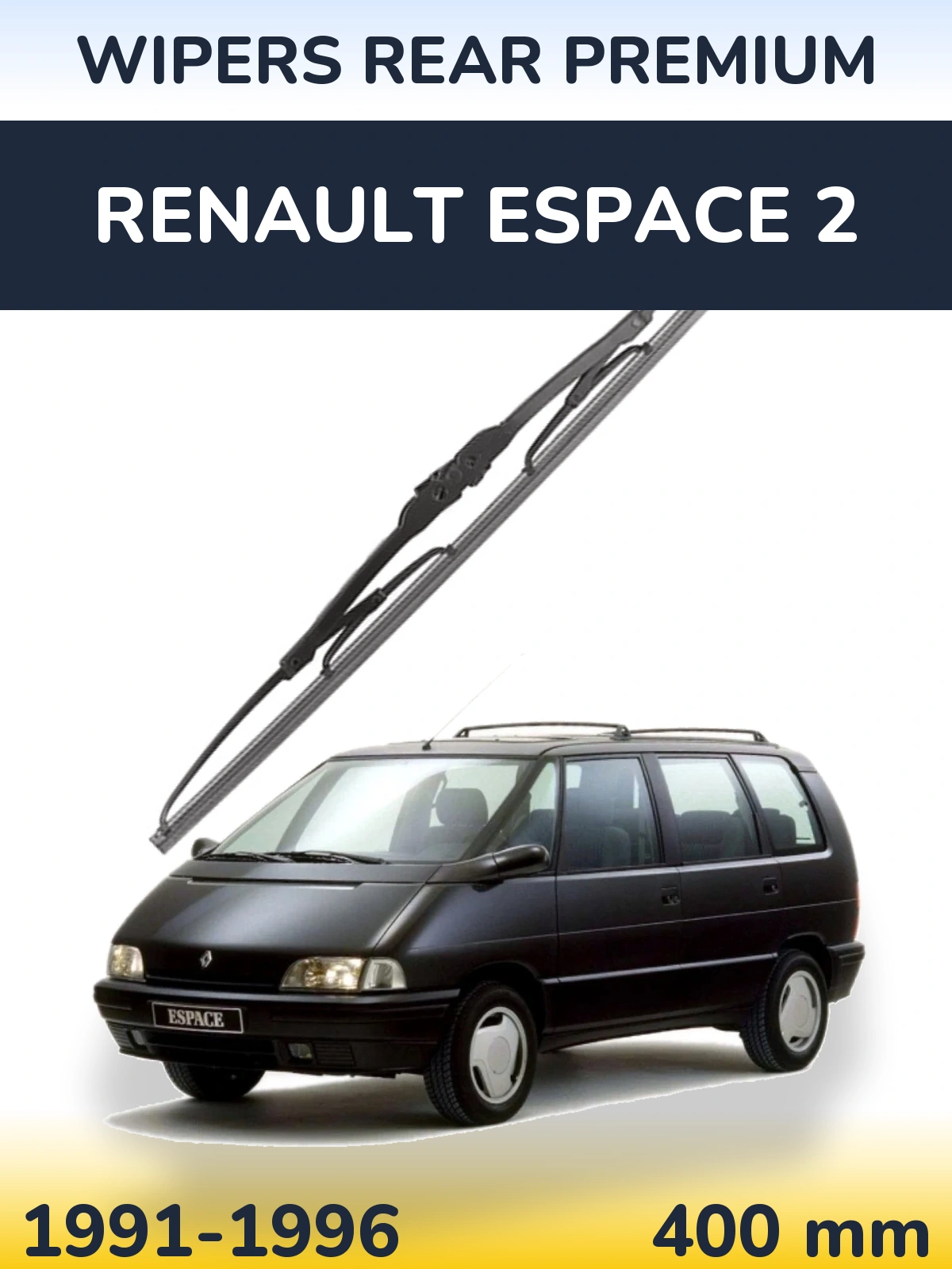 Rear wiper blade WIPERS REAR PREMIUM 400 mm for Renault Espace 2 1991-1996