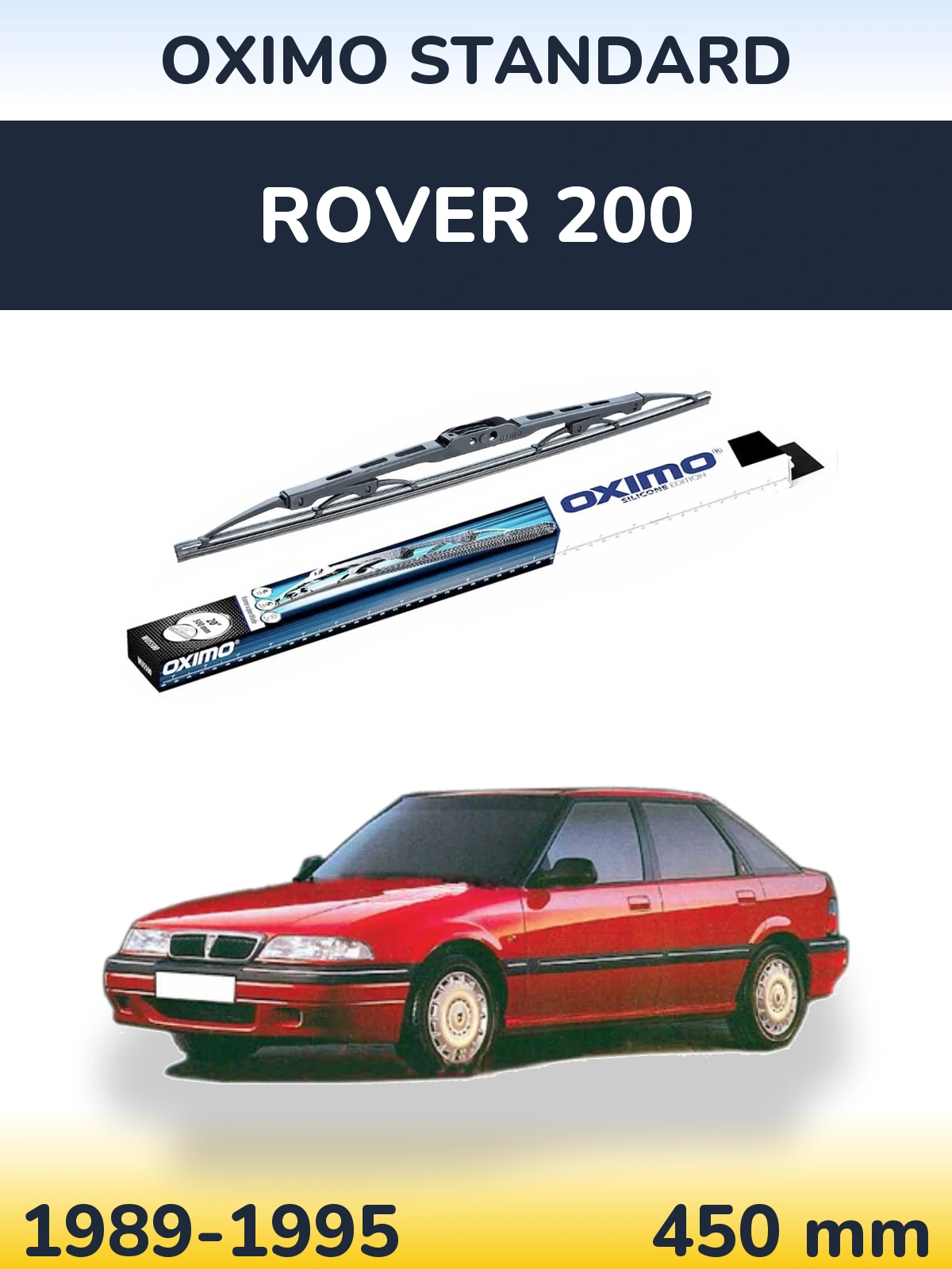 Rear wiper blade Oximo Standard 450 mm for Rover 200 1989-1995