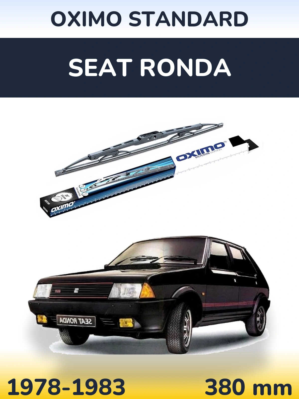 Rear wiper blade Oximo Standard 375 mm for SEAT Ronda 1978-1983
