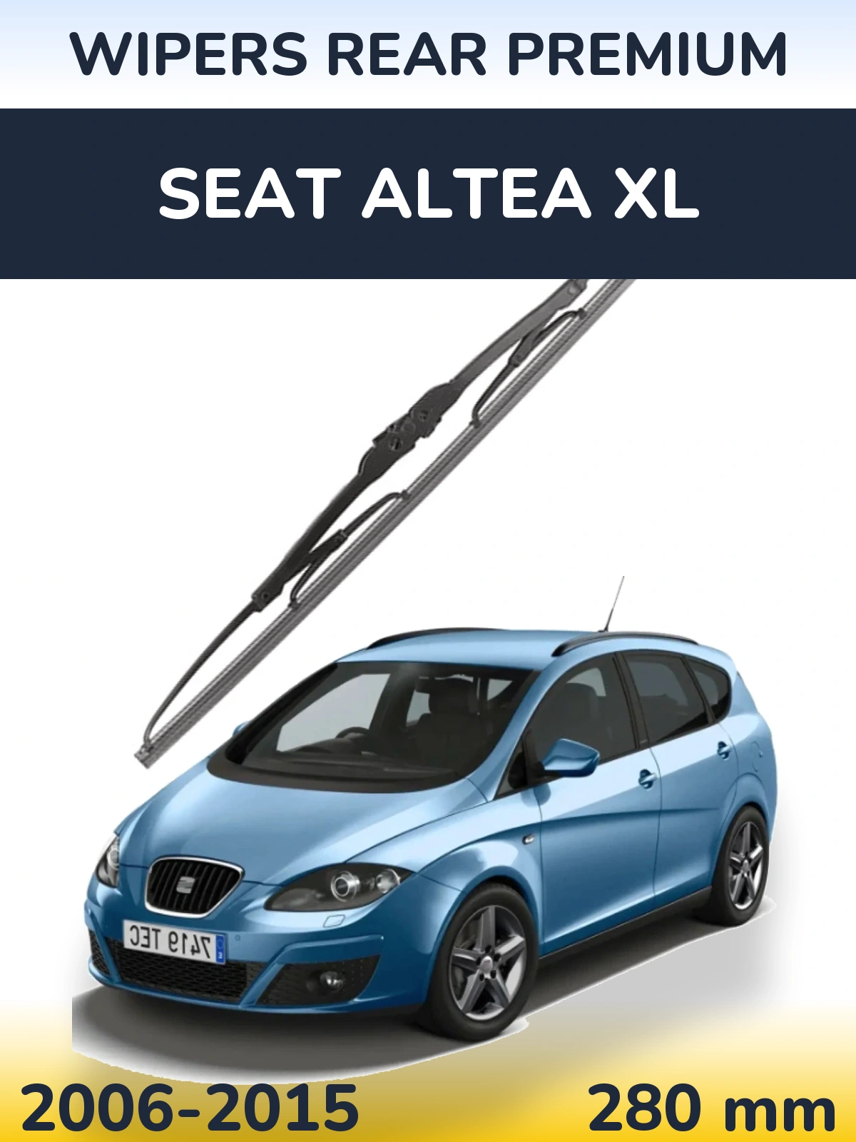 Задний дворник WIPERS REAR PREMIUM 280 мм для SEAT Altea XL 2006-2015