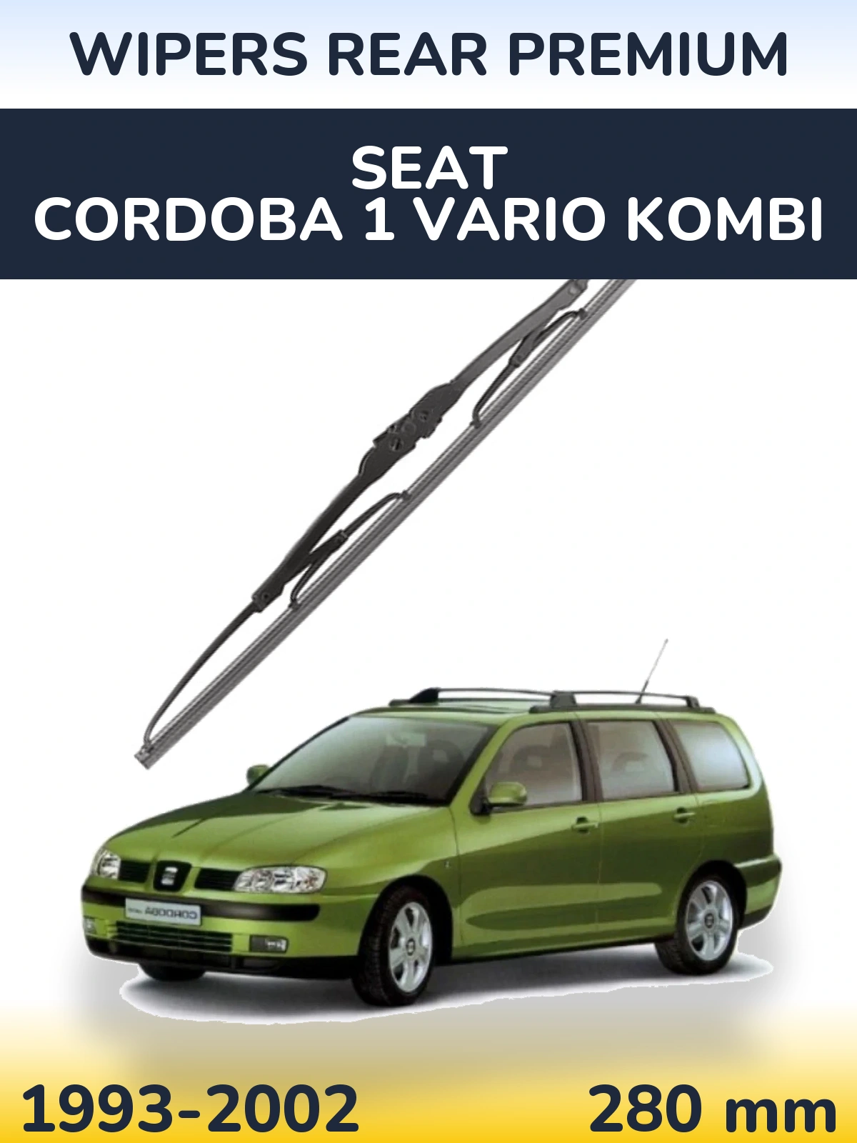 Rear wiper blade WIPERS REAR PREMIUM 280 mm for SEAT Cordoba 1 Vario kombi 1993-2002