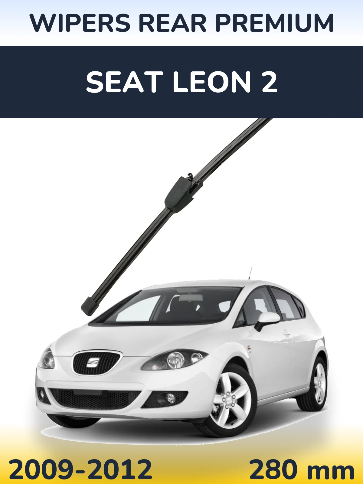Rear wiper blade WIPERS REAR PREMIUM 280 mm for SEAT Leon 2 2009-2012