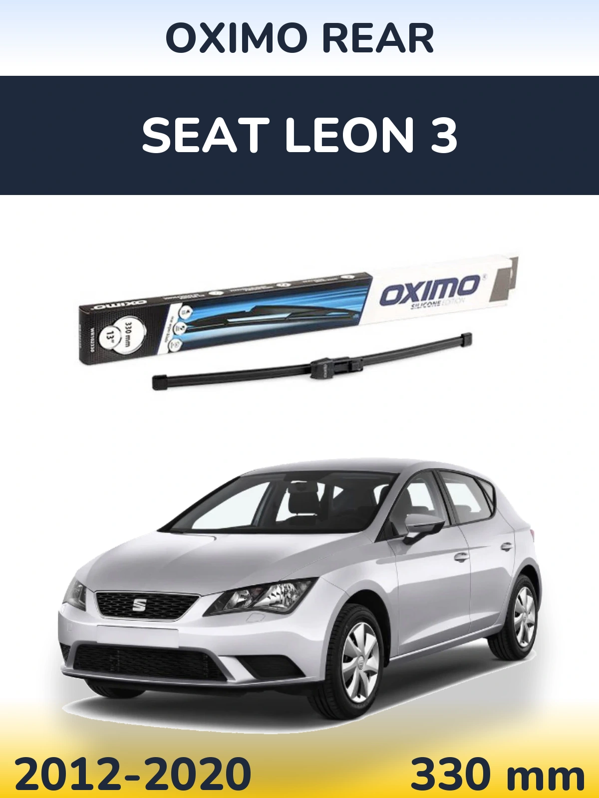 Rear wiper blade Oximo Rear 330 mm for SEAT Leon 3 2012-2020