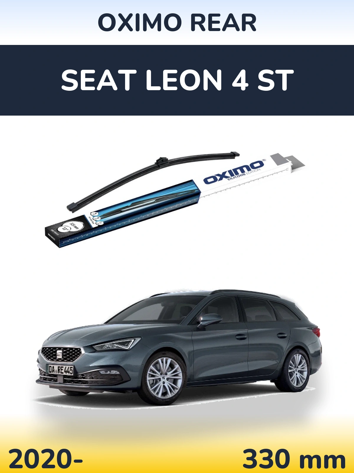 Rear wiper blade Oximo Rear 325 mm for SEAT Leon 4 ST 2020-2026