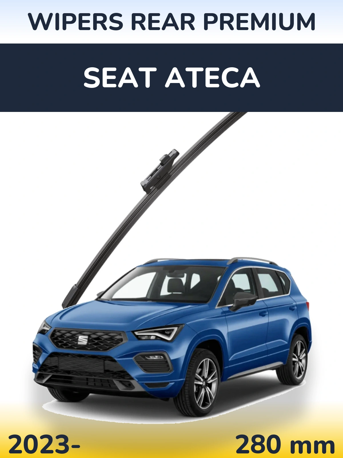 Задня щітка WIPERS REAR PREMIUM 280 мм для SEAT Ateca 2023-2026