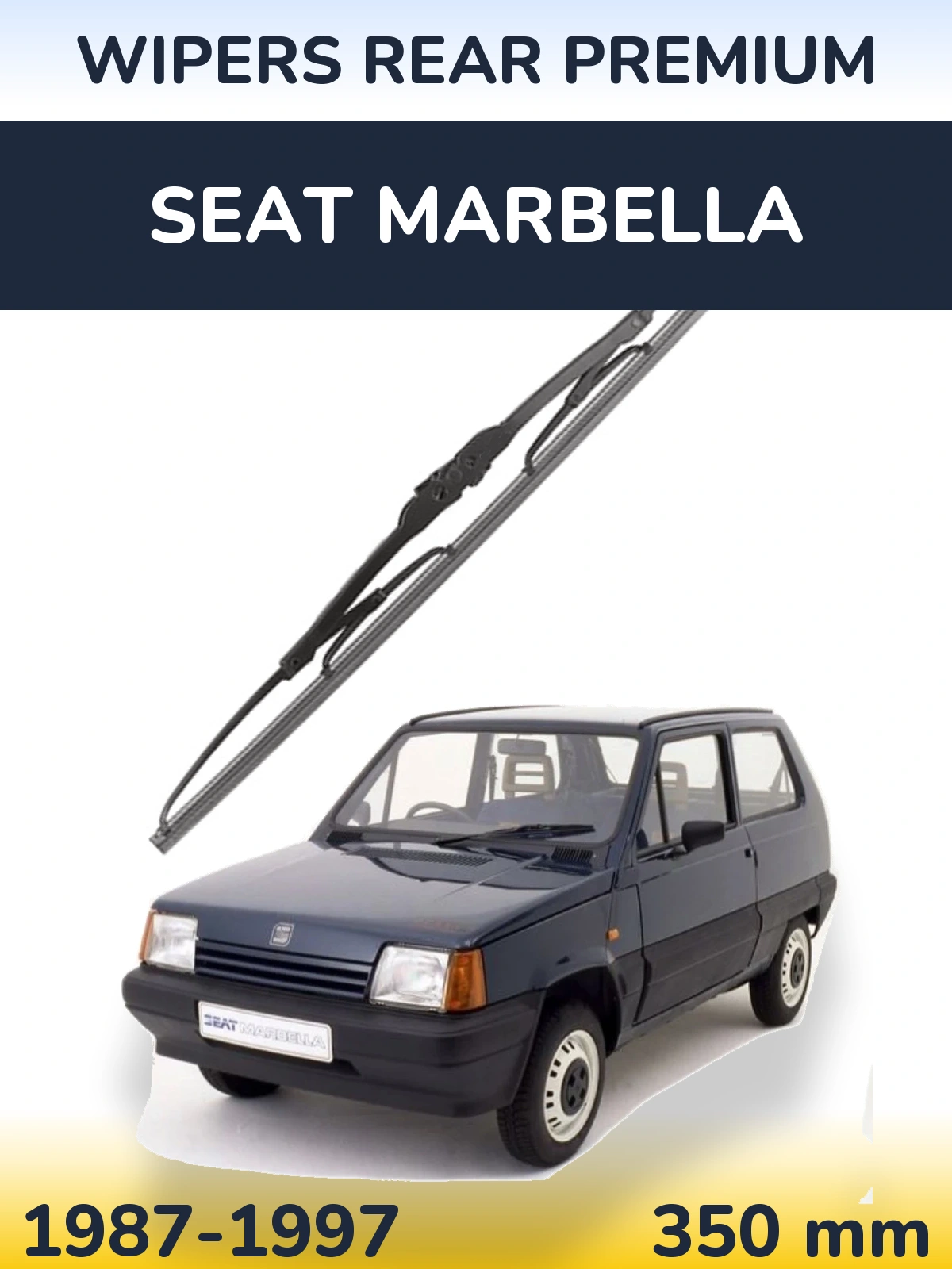 Rear wiper blade WIPERS REAR PREMIUM 350 mm for SEAT Marbella 1987-1997