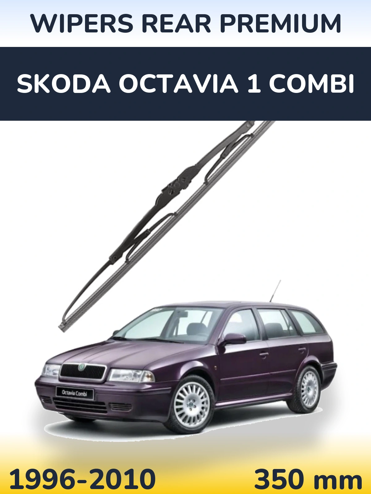 Rear wiper blade WIPERS REAR PREMIUM 350 mm for Skoda Octavia 1 Combi 1996-2010