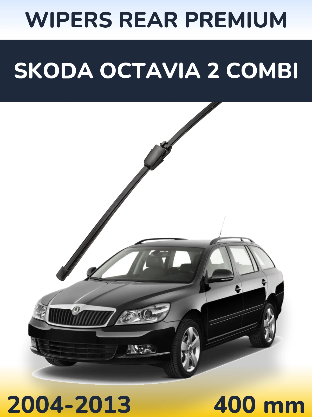 Rear wiper blade WIPERS REAR PREMIUM 400 mm for Skoda Octavia 2 Combi 2004-2013