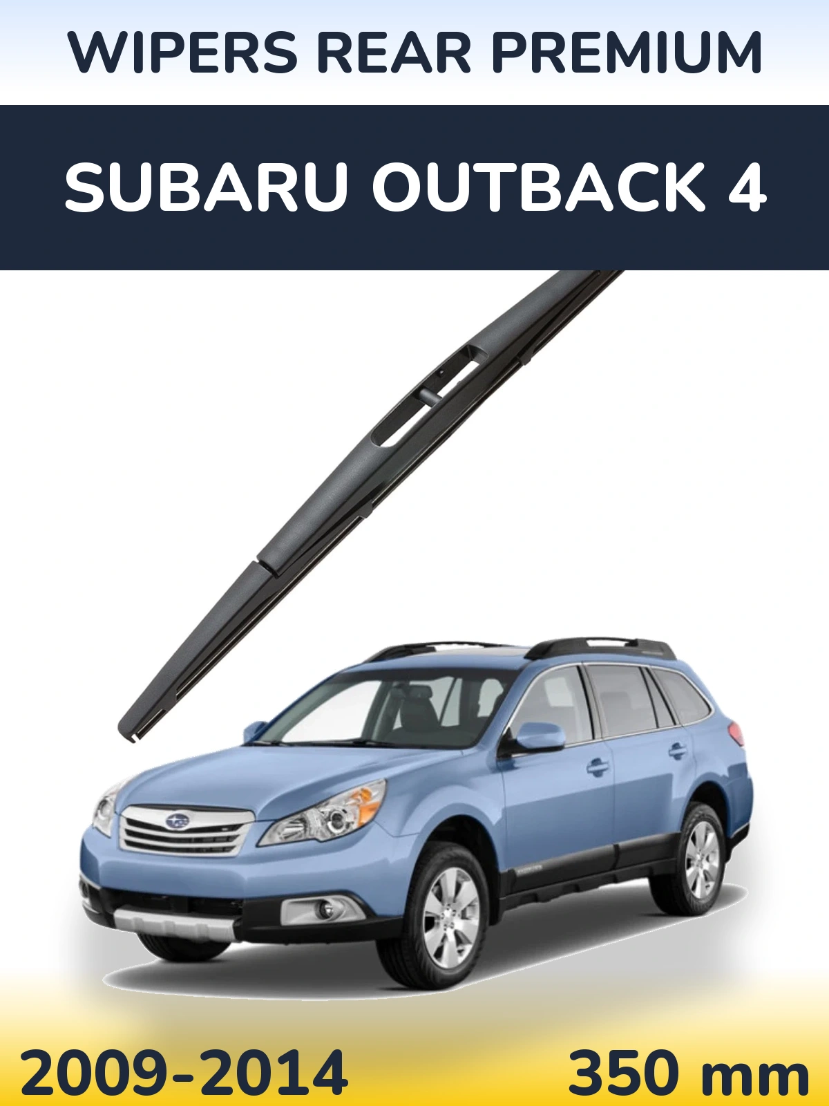 Rear wiper blade WIPERS REAR PREMIUM 350 mm for Subaru Outback 4 2009-2014