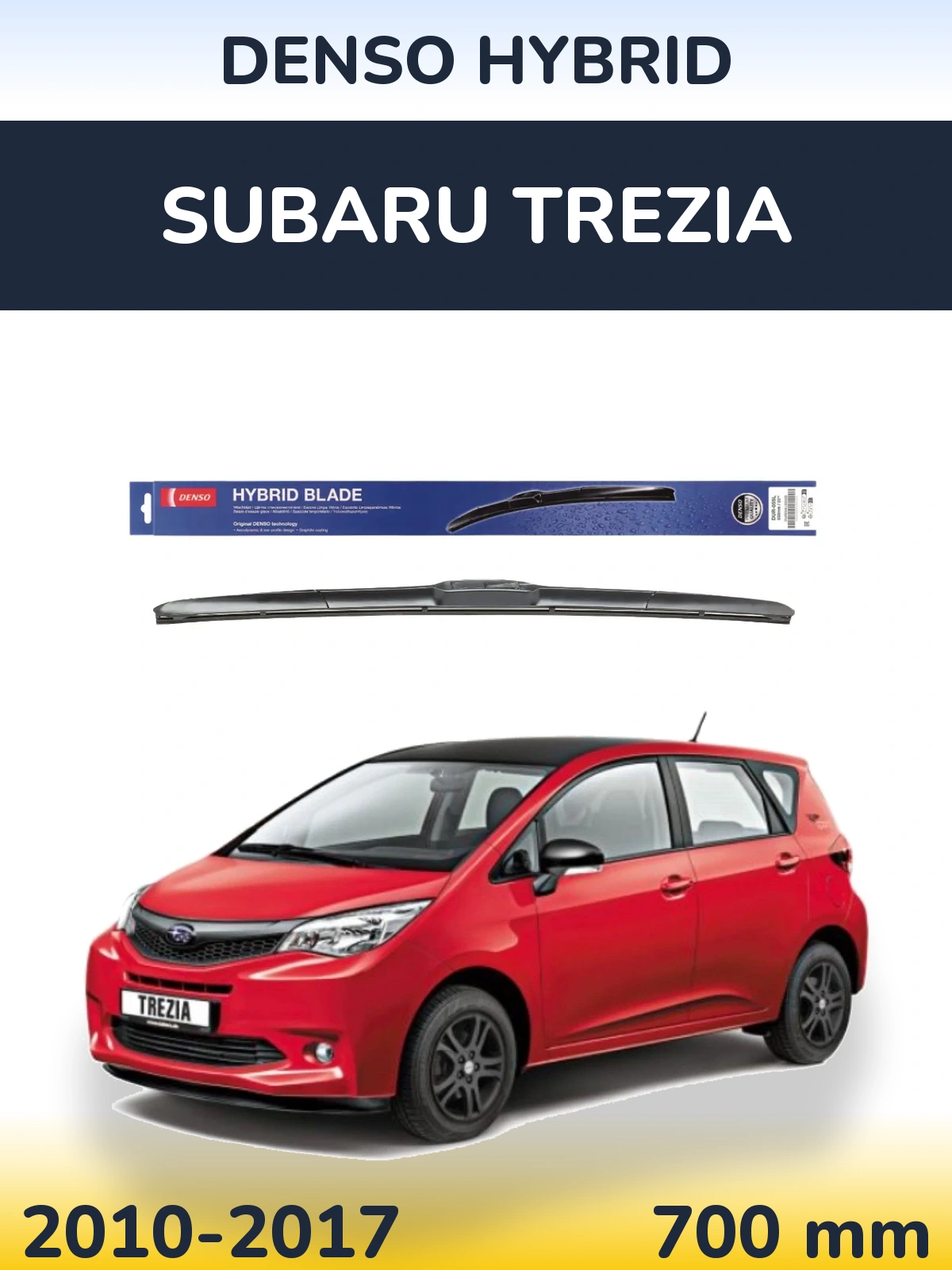 Front wiper blade Denso Hybrid 700 mm for Subaru Trezia 2010-2017