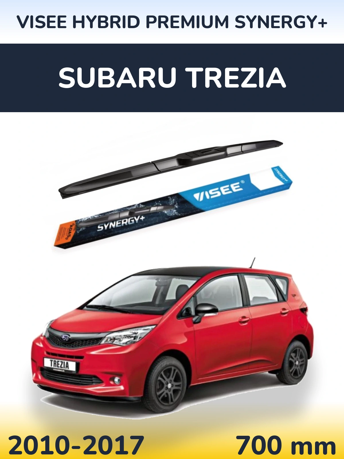Передний дворник VISEE HYBRID PREMIUM SYNERGY+ 700 мм для Subaru Trezia 2010-2017