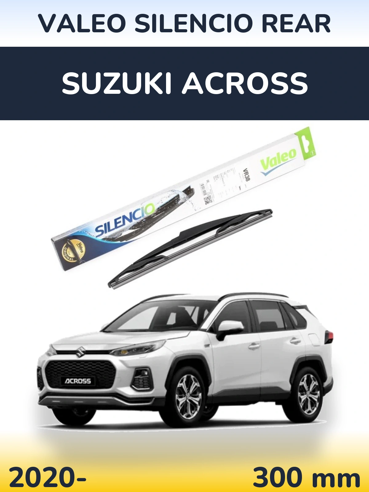 Rear wiper blade Valeo Silencio Rear 300 mm for Suzuki Across 2020-2026