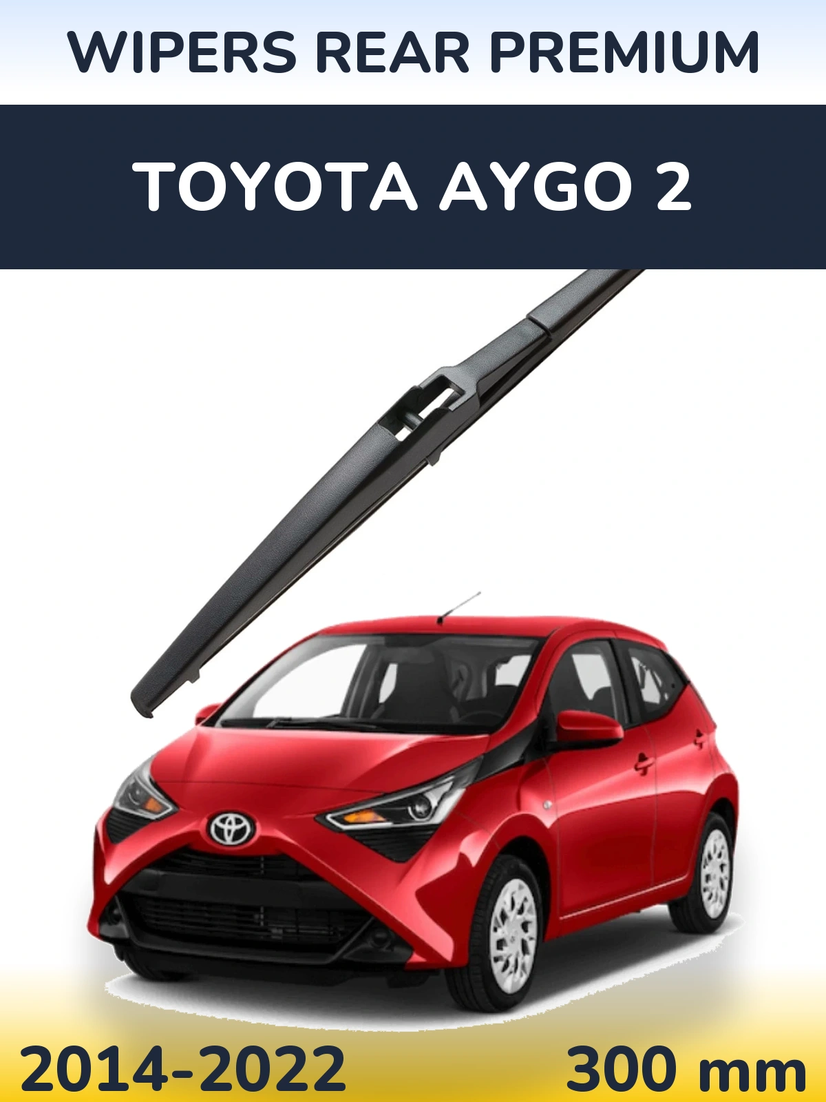 Rear wiper blade WIPERS REAR PREMIUM 300 mm for Toyota Aygo 2 2014-2022