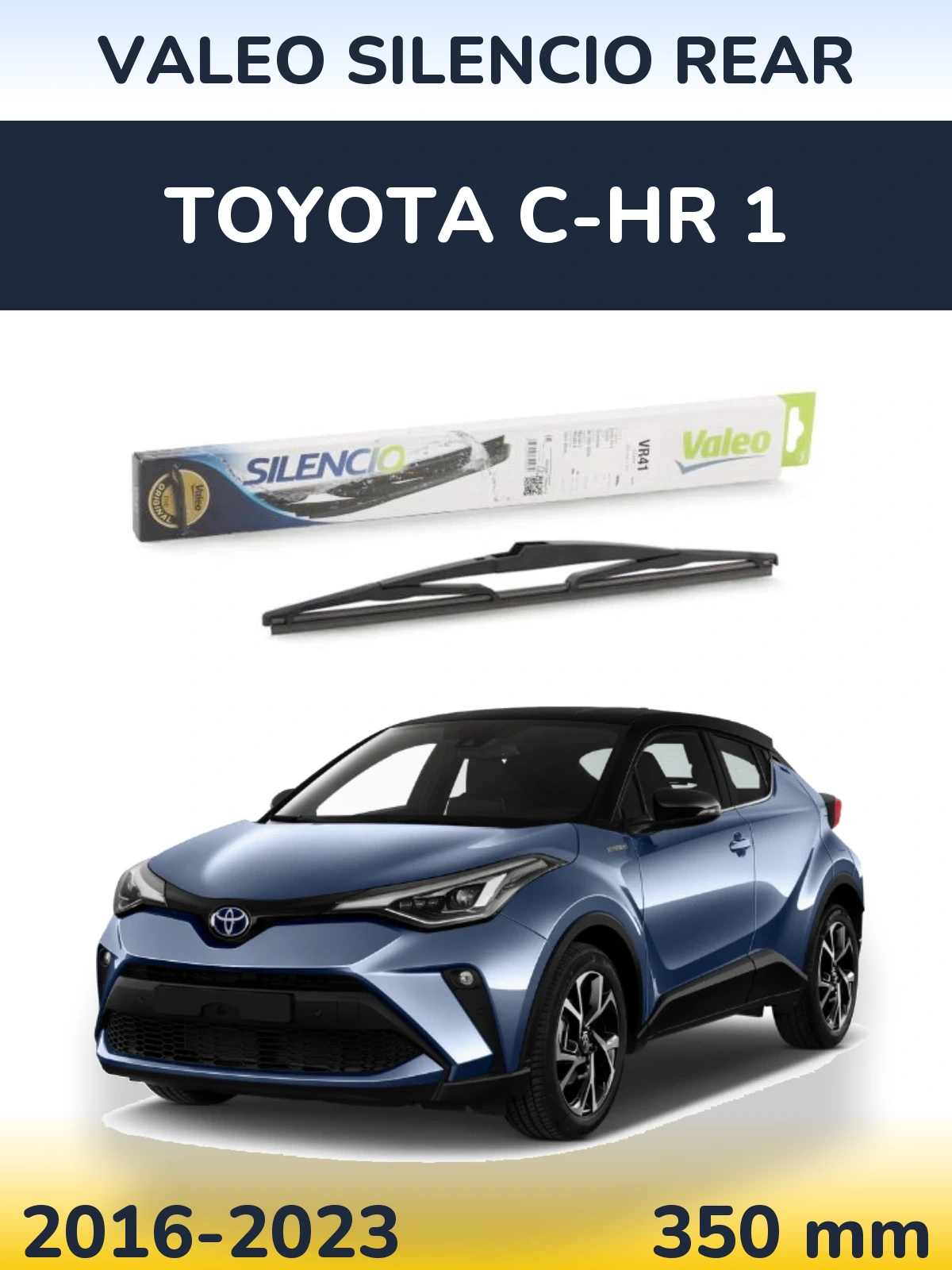 Rear wiper blade Valeo Silencio Rear 345 mm for Toyota C-HR 1 2016-2023