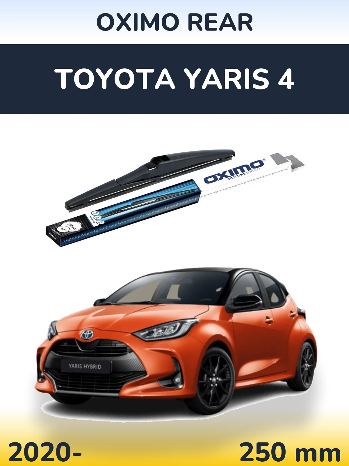 Rear wiper blade Oximo Rear 250 mm for Toyota Yaris 4 2020-2026