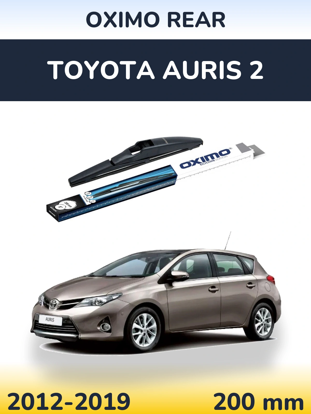 Rear wiper blade Oximo Rear 200 mm for Toyota Auris 2 2012-2019