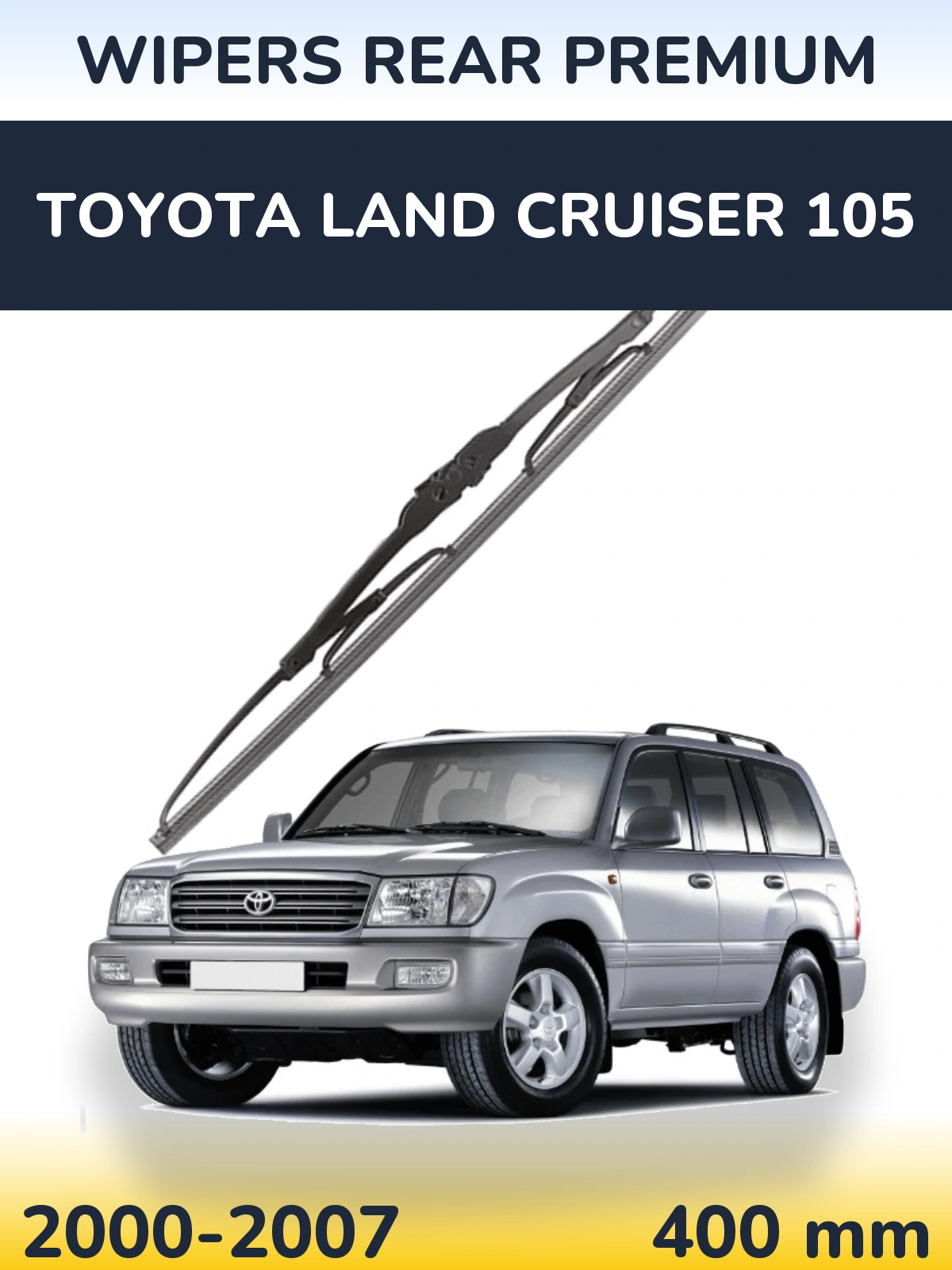 Rear wiper blade WIPERS REAR PREMIUM 400 mm for Toyota Land Cruiser 105 2000-2007