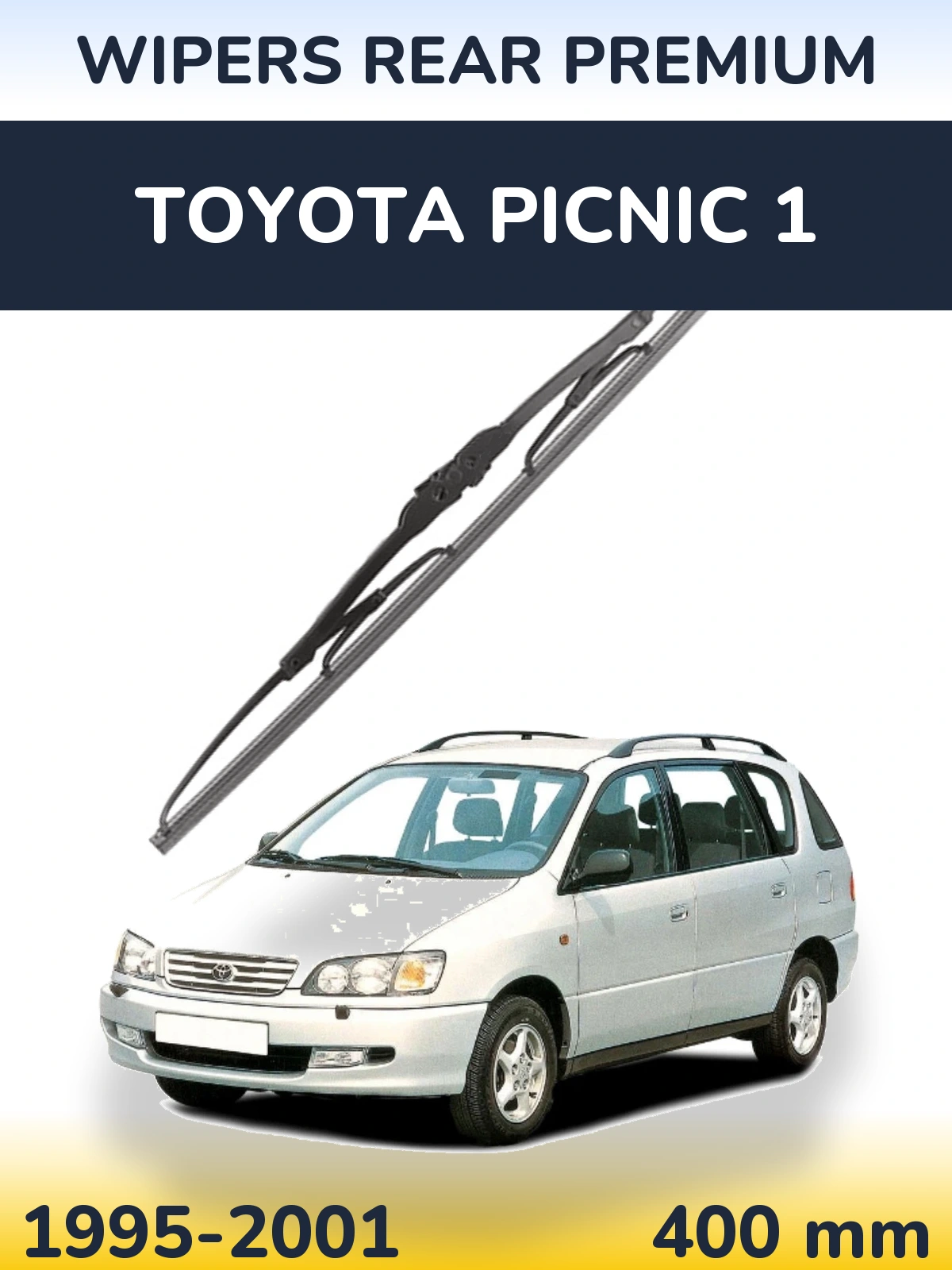 Rear wiper blade WIPERS REAR PREMIUM 400 mm for Toyota Picnic 1 1995-2001