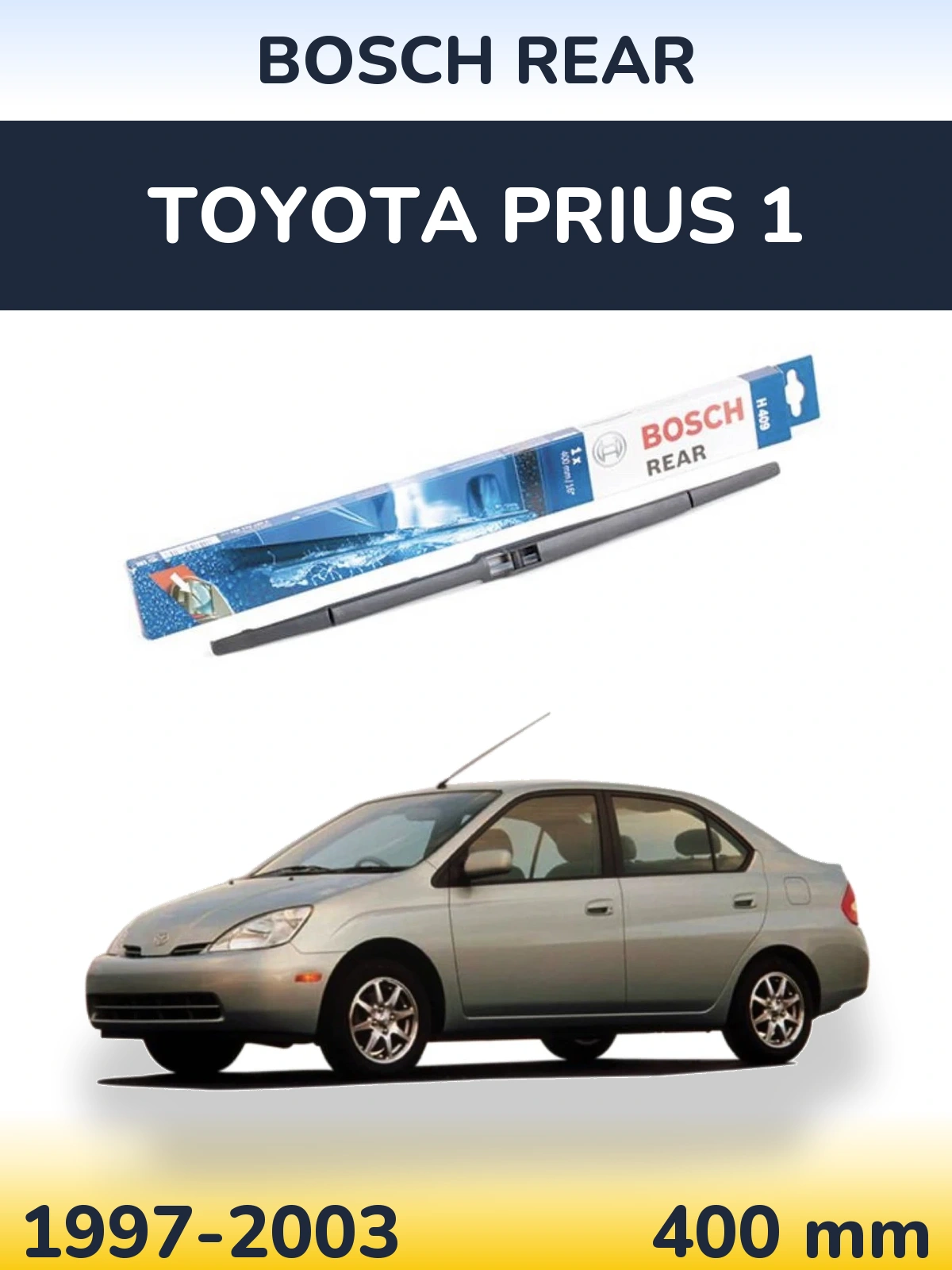 Задня щітка BOSCH Rear 400 мм для Toyota Prius 1 1997-2003