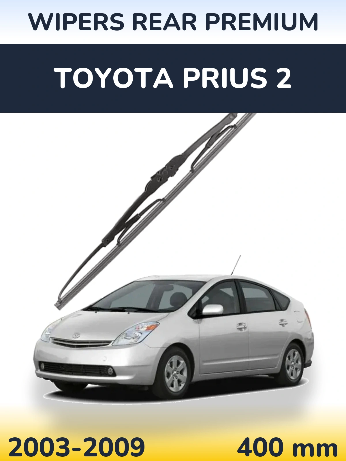 Rear wiper blade WIPERS REAR PREMIUM 400 mm for Toyota Prius 2 2003-2009