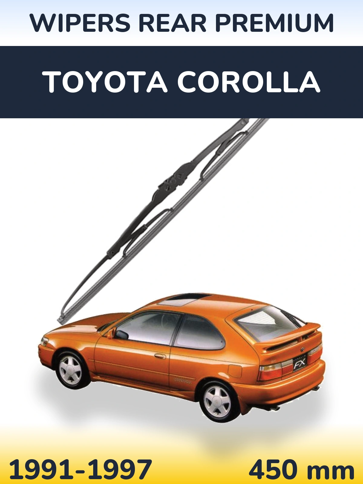 Задня щітка WIPERS REAR PREMIUM 450 мм для Toyota Corolla 1991-1997