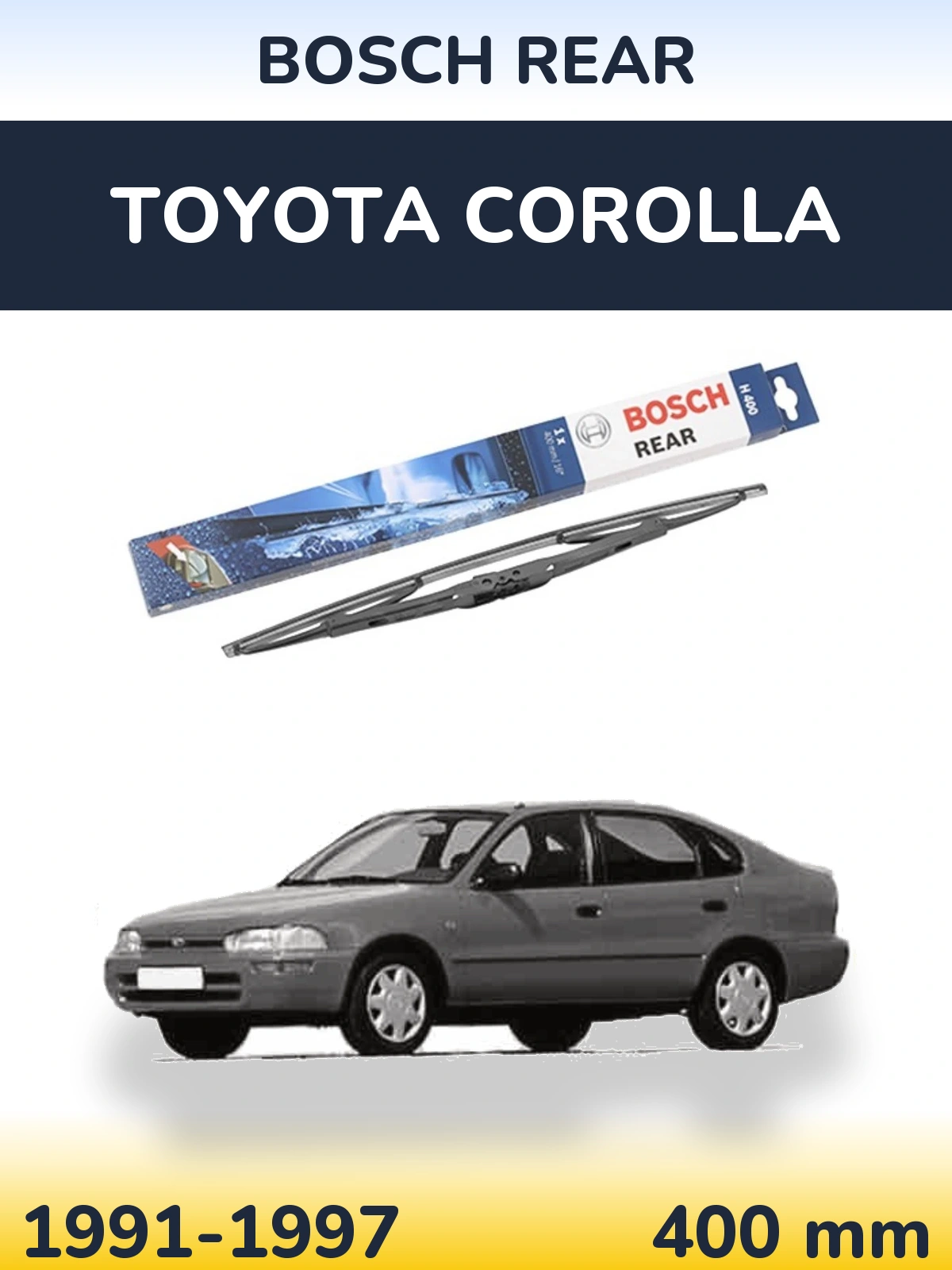 Задня щітка BOSCH Rear 400 мм для Toyota Corolla 1991-1997