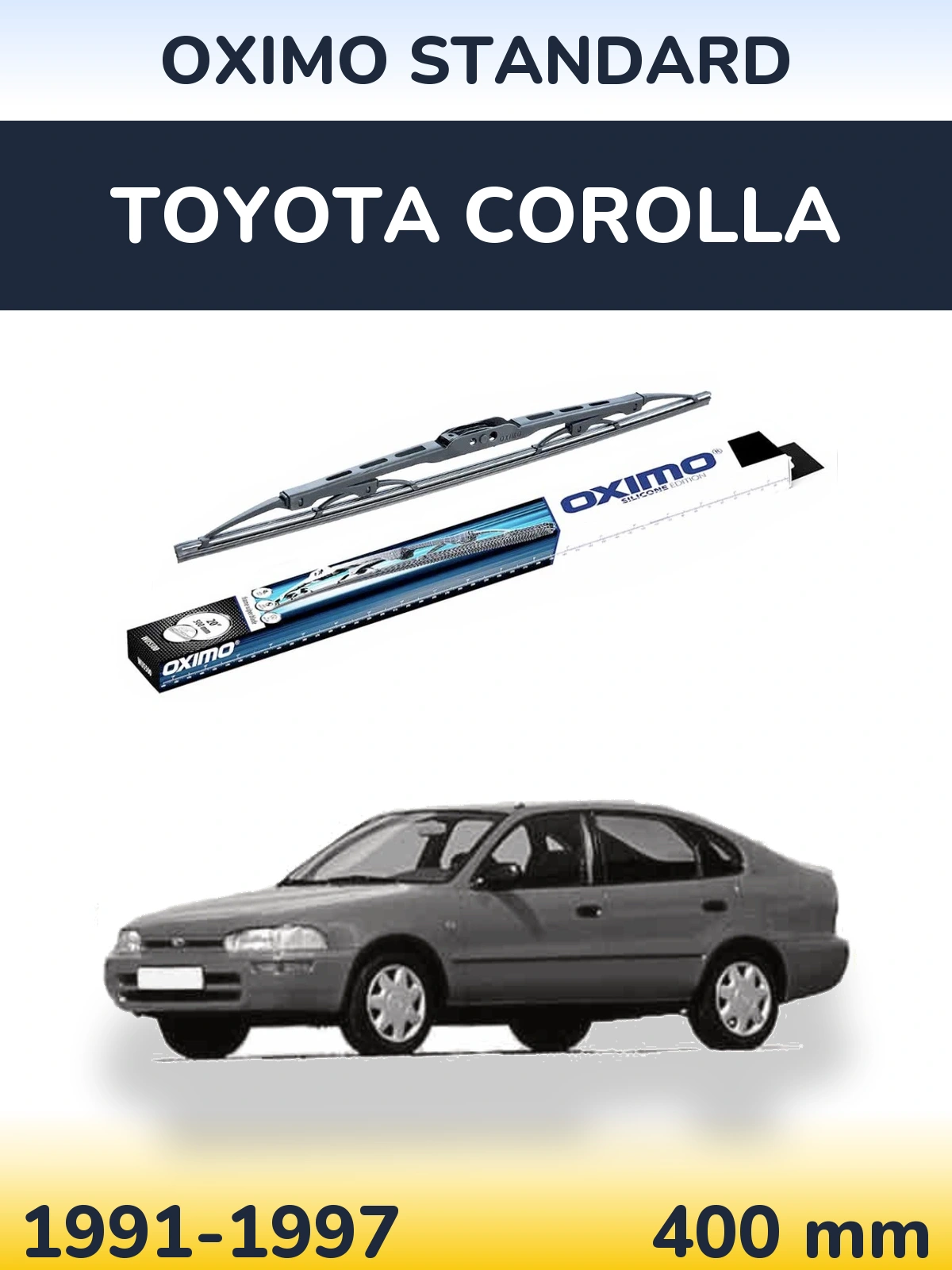 Задня щітка Oximo Standard 400 мм для Toyota Corolla 1991-1997