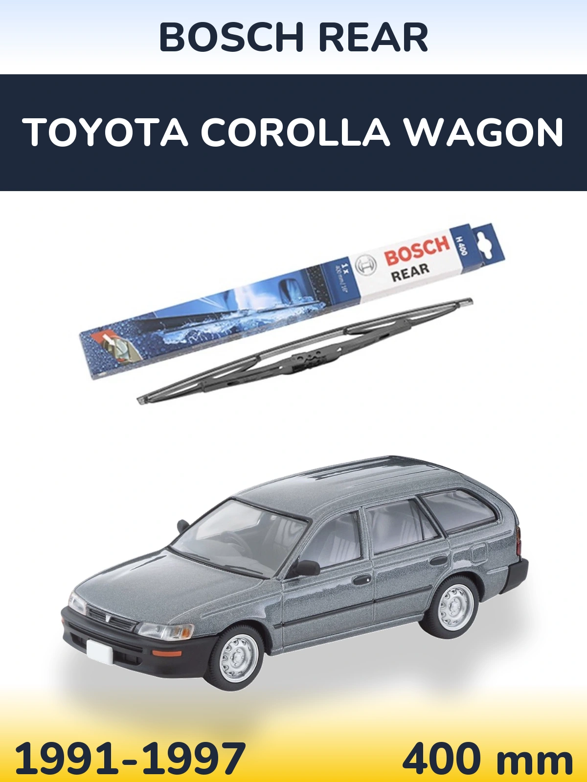 Rear wiper blade BOSCH Rear 400 mm for Toyota Corolla Wagon 1991-1997
