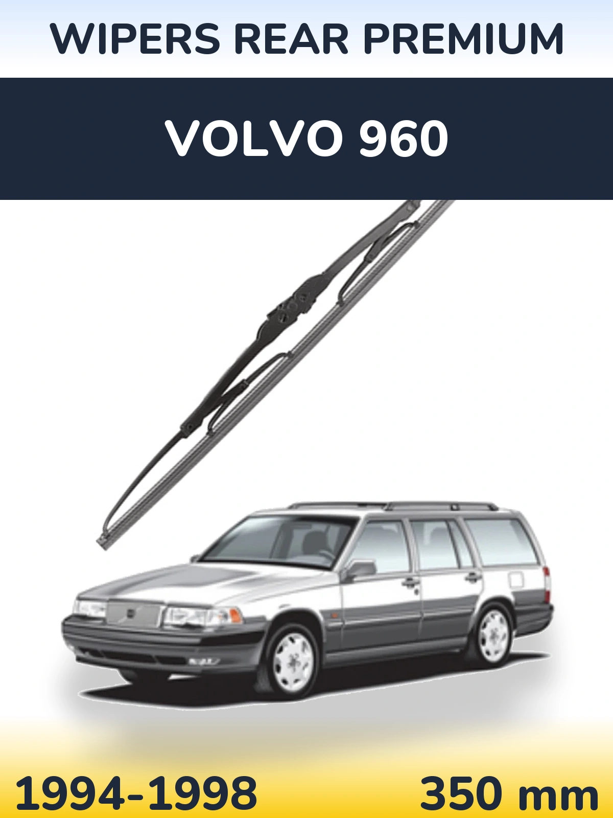 Rear wiper blade WIPERS REAR PREMIUM 350 mm for Volvo 960 1994-1998