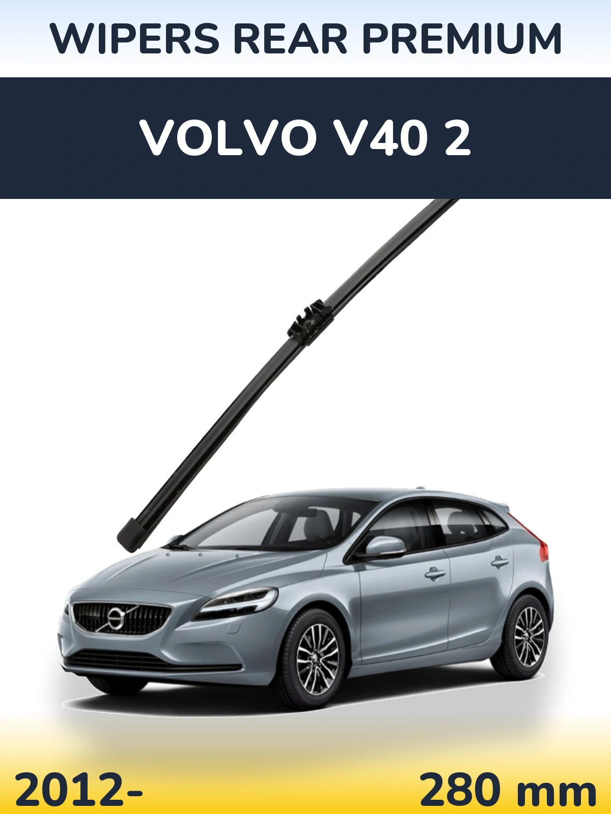 Rear wiper blade WIPERS REAR PREMIUM 280 mm for Volvo V40 2 2012-2026