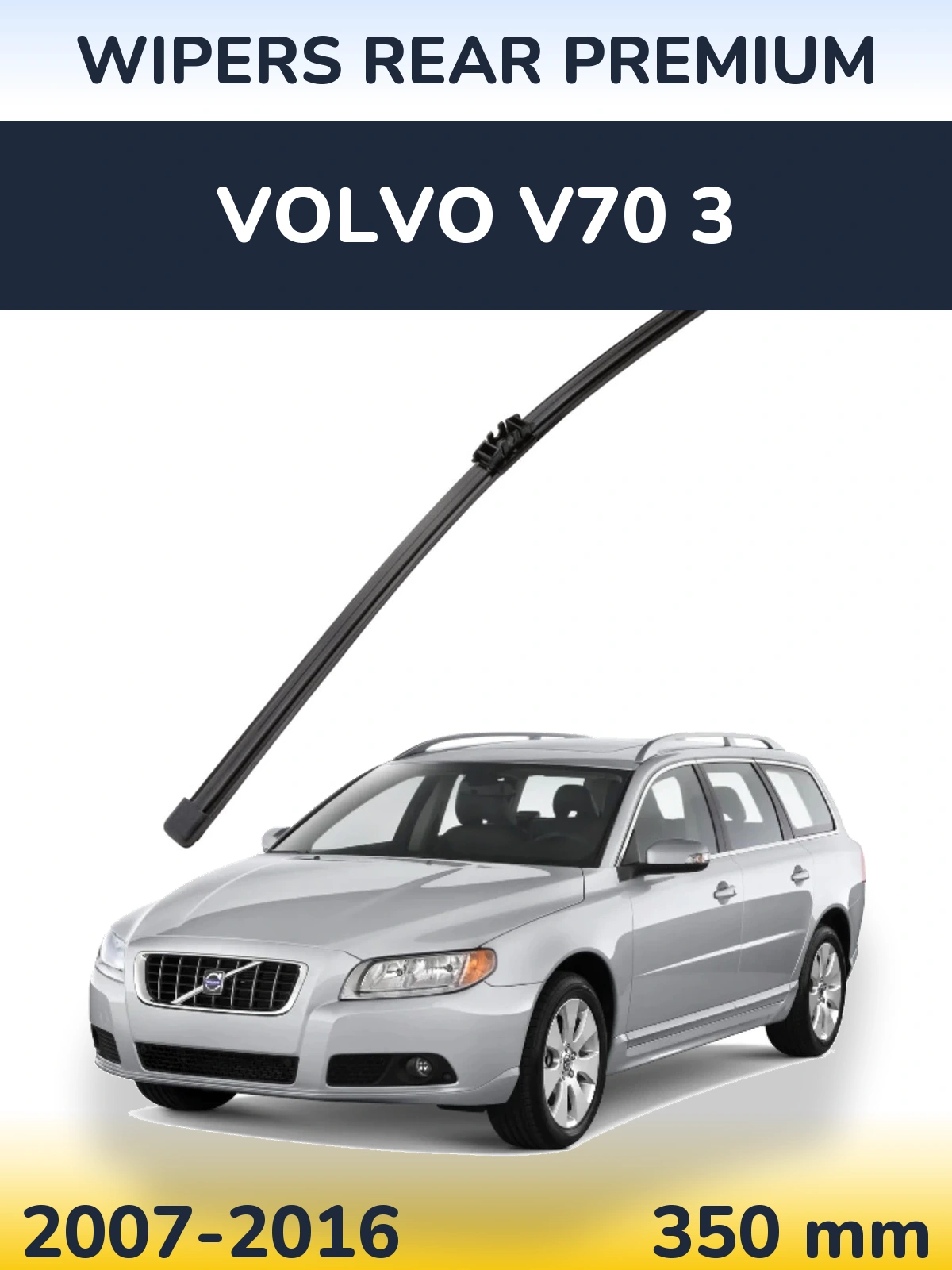 Rear wiper blade WIPERS REAR PREMIUM 350 mm for Volvo V70 3 2007-2016