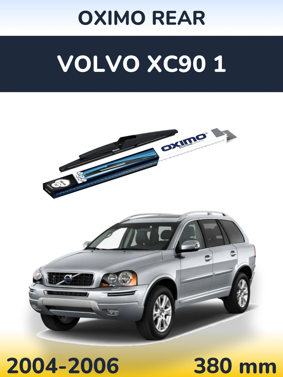 Rear wiper blade Oximo Rear 380 mm for Volvo XC90 1 2004-2006
