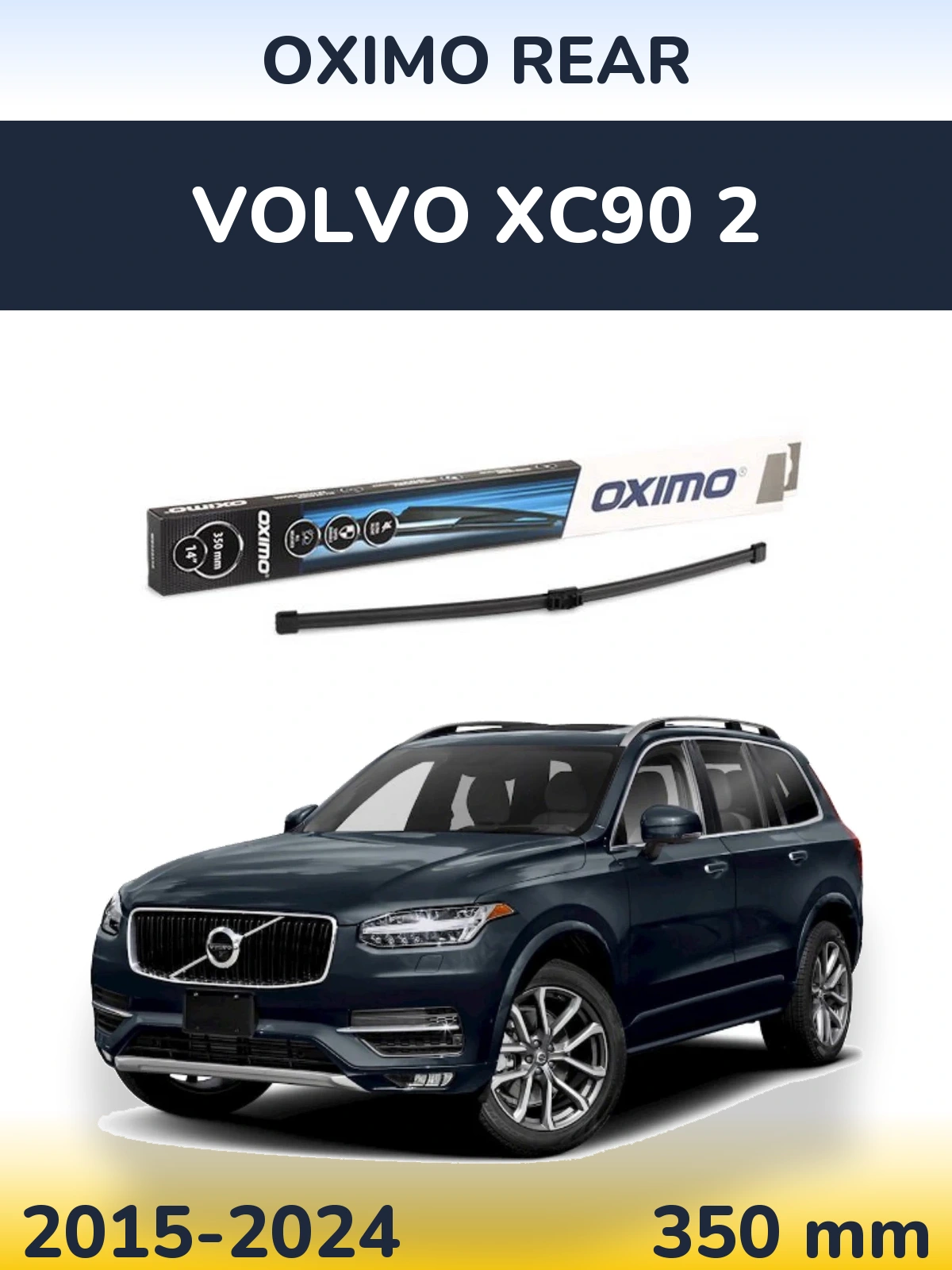 Rear wiper blade Oximo Rear 350 mm for Volvo XC90 2 2015-2024