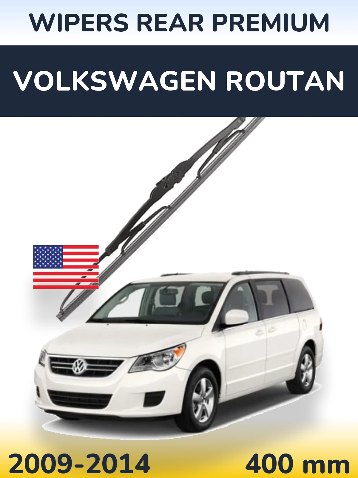 Задня щітка WIPERS REAR PREMIUM 400 мм для Volkswagen Routan 2009-2014