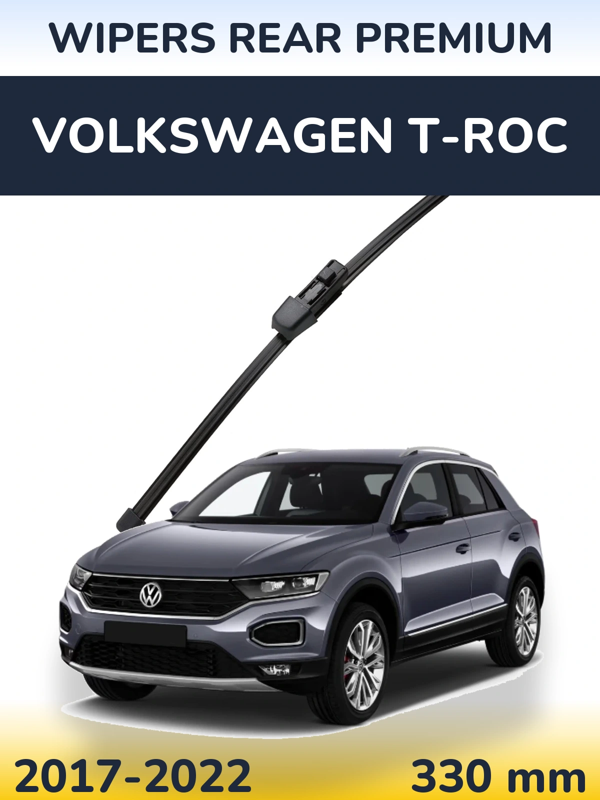 Rear wiper blade WIPERS REAR PREMIUM 330 mm for Volkswagen T-Roc 2017-2022