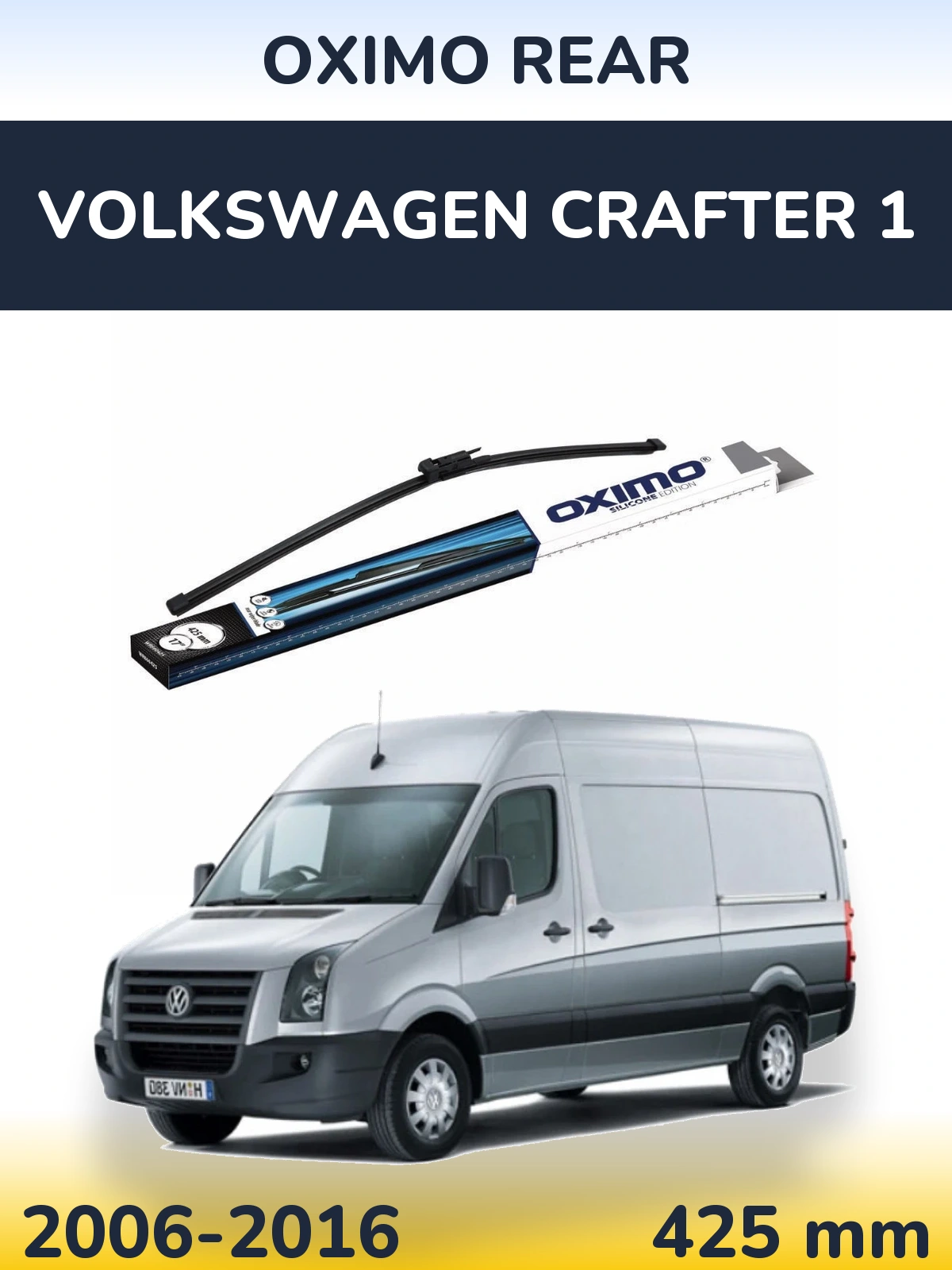 Rear wiper blade Oximo Rear 425 mm for Volkswagen Crafter 1 2006-2016