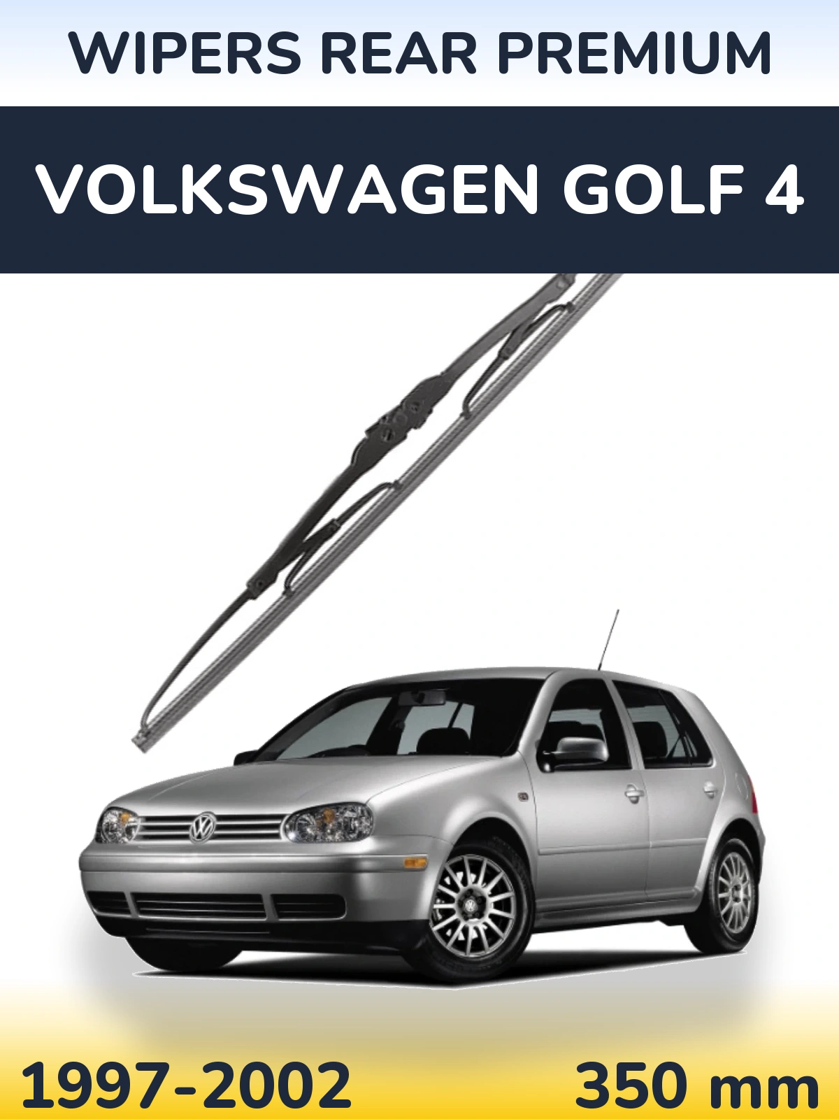 Rear wiper blade WIPERS REAR PREMIUM 350 mm for Volkswagen Golf 4 1997-2002