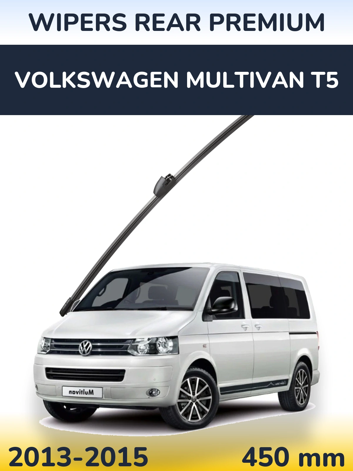 Rear wiper blade WIPERS REAR PREMIUM 450 mm for Volkswagen Multivan T5 2013-2015